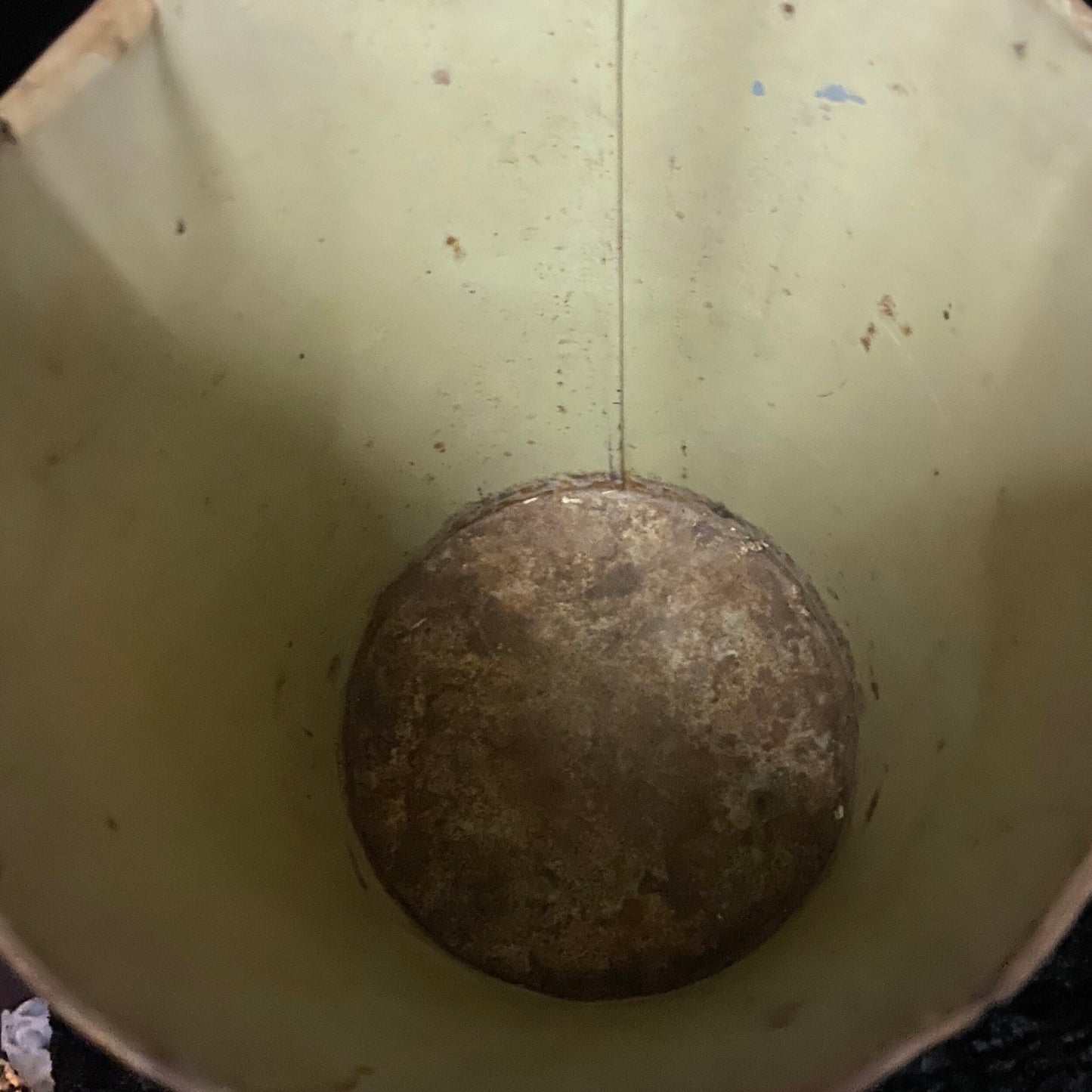 Vintage Clown Metal Tin Canister/Trash Can