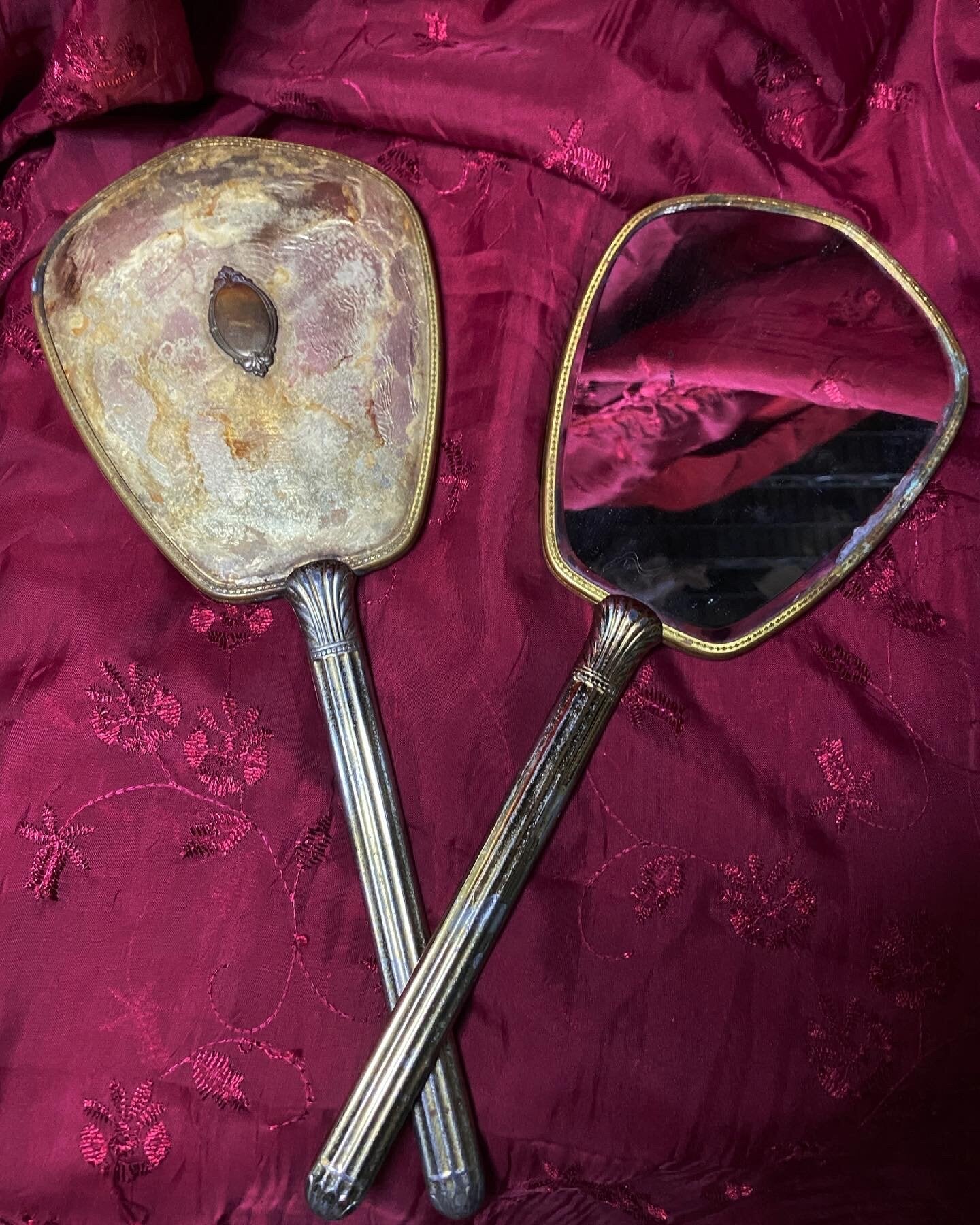 Vintage Hand Held Mirror
