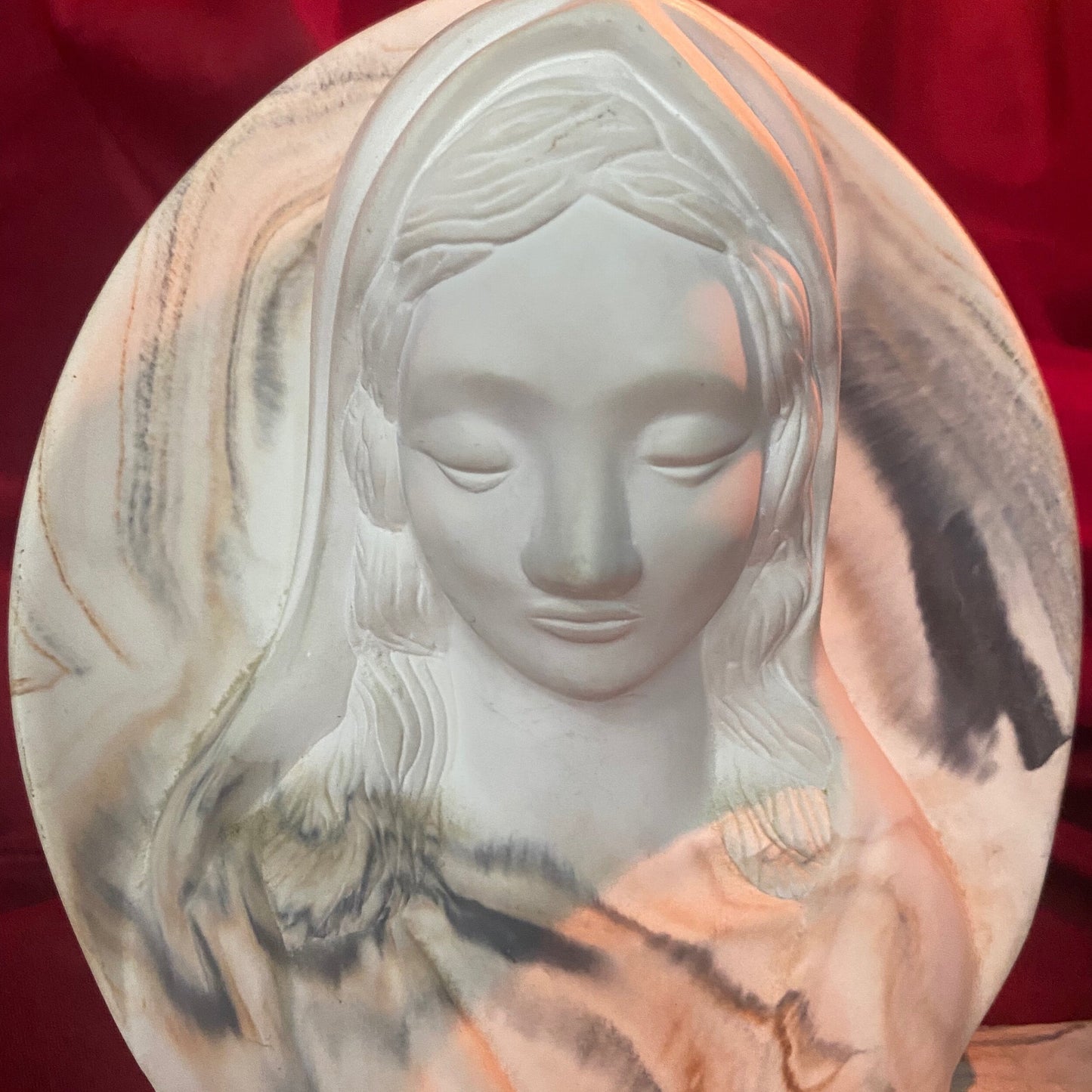 Vintage Virgin Mary Heavy Candleholder