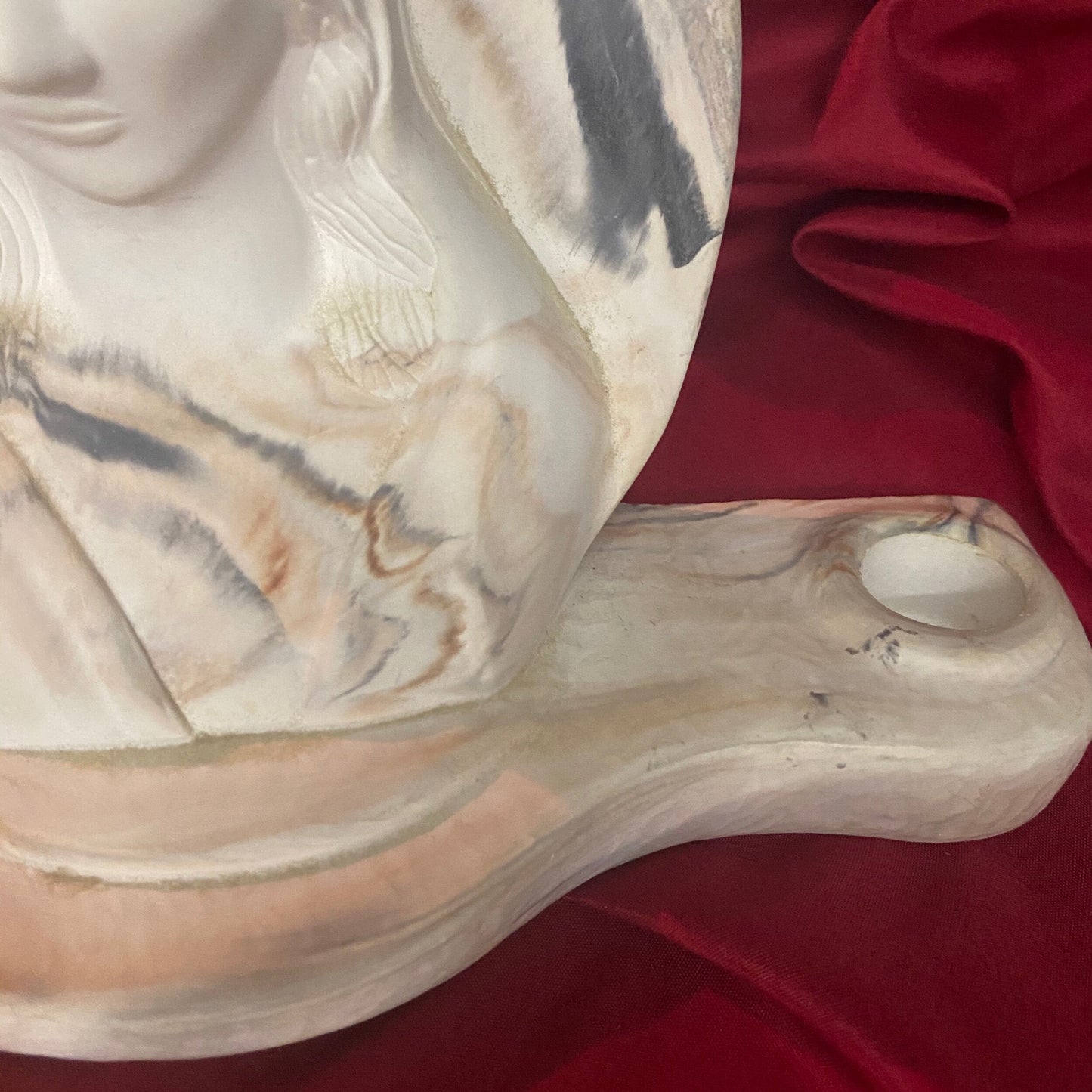 Vintage Virgin Mary Heavy Candleholder