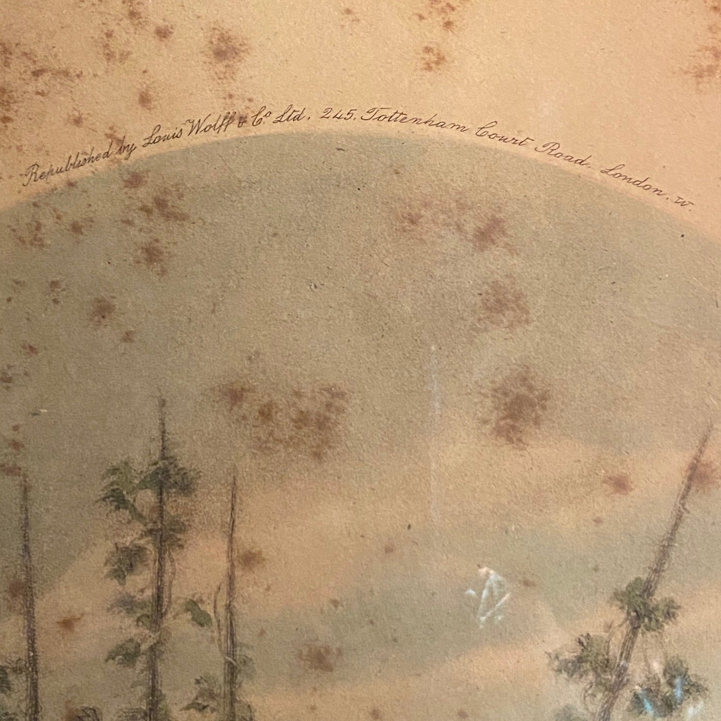 William Hamilton “September” Framed Hand Tinted Aged Print