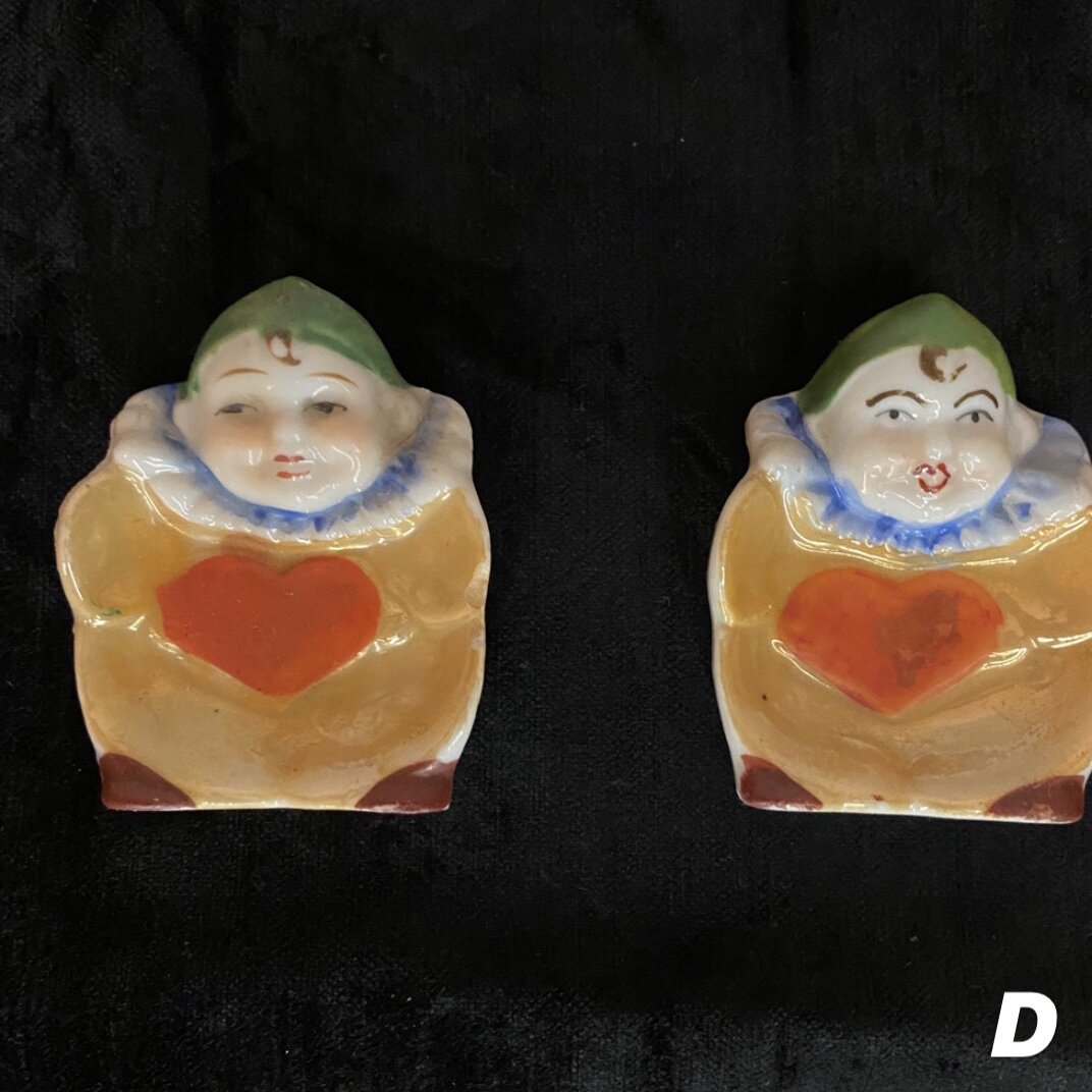 Vintage Set of 2 Luster Ware Ceramic Trinket Dish