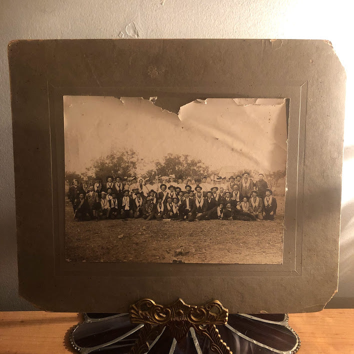 Rare Oddfellows and Rebekahs Cabinet Card