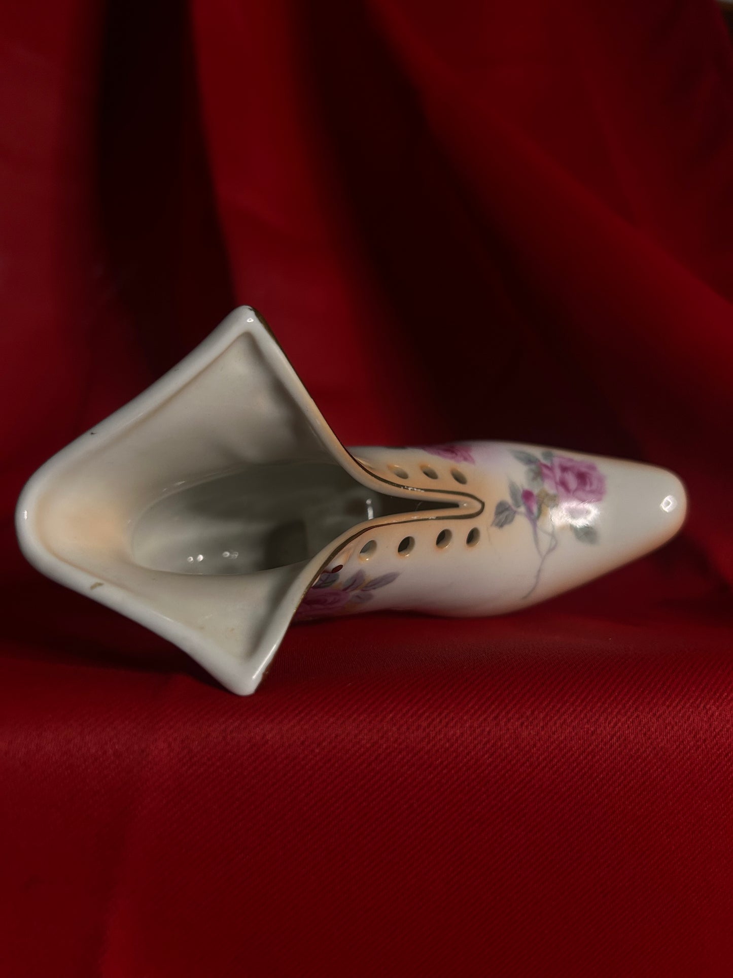 Vintage Victorian Boot Vase