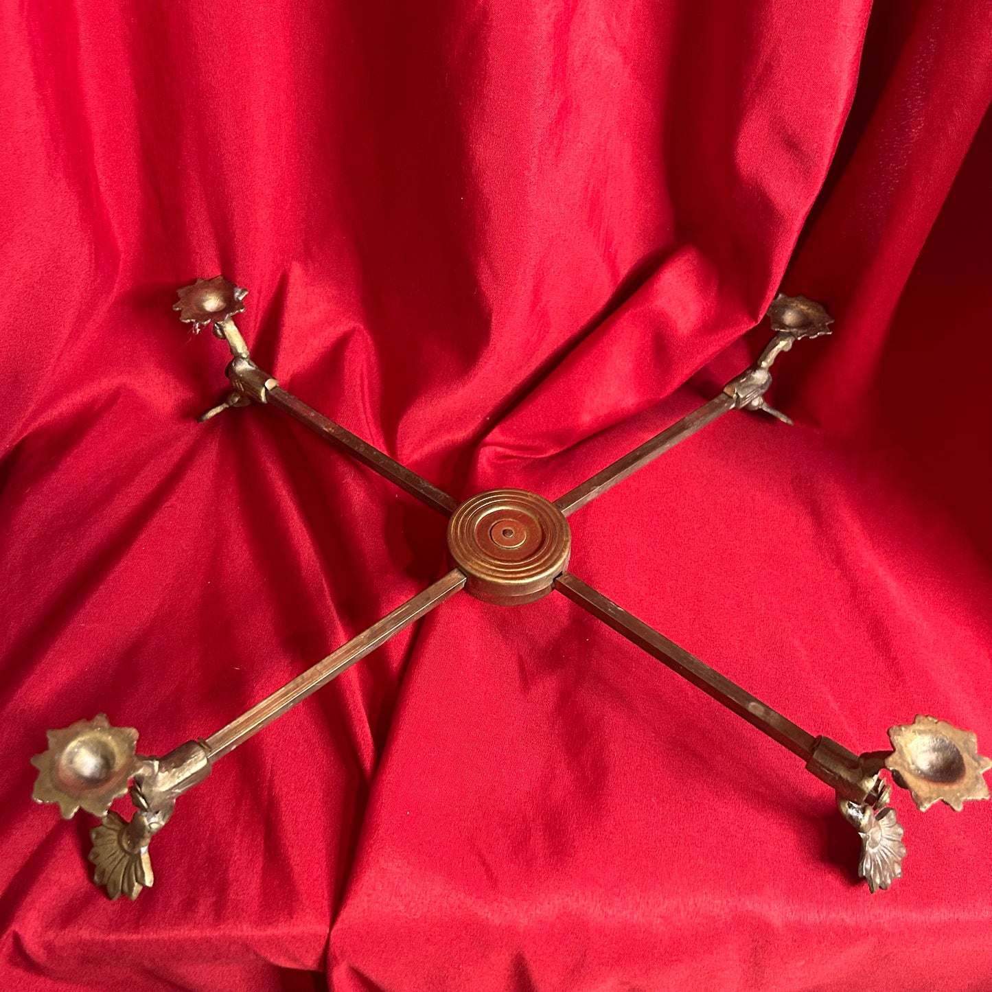 Vintage Brass Footed Expandable Trivet