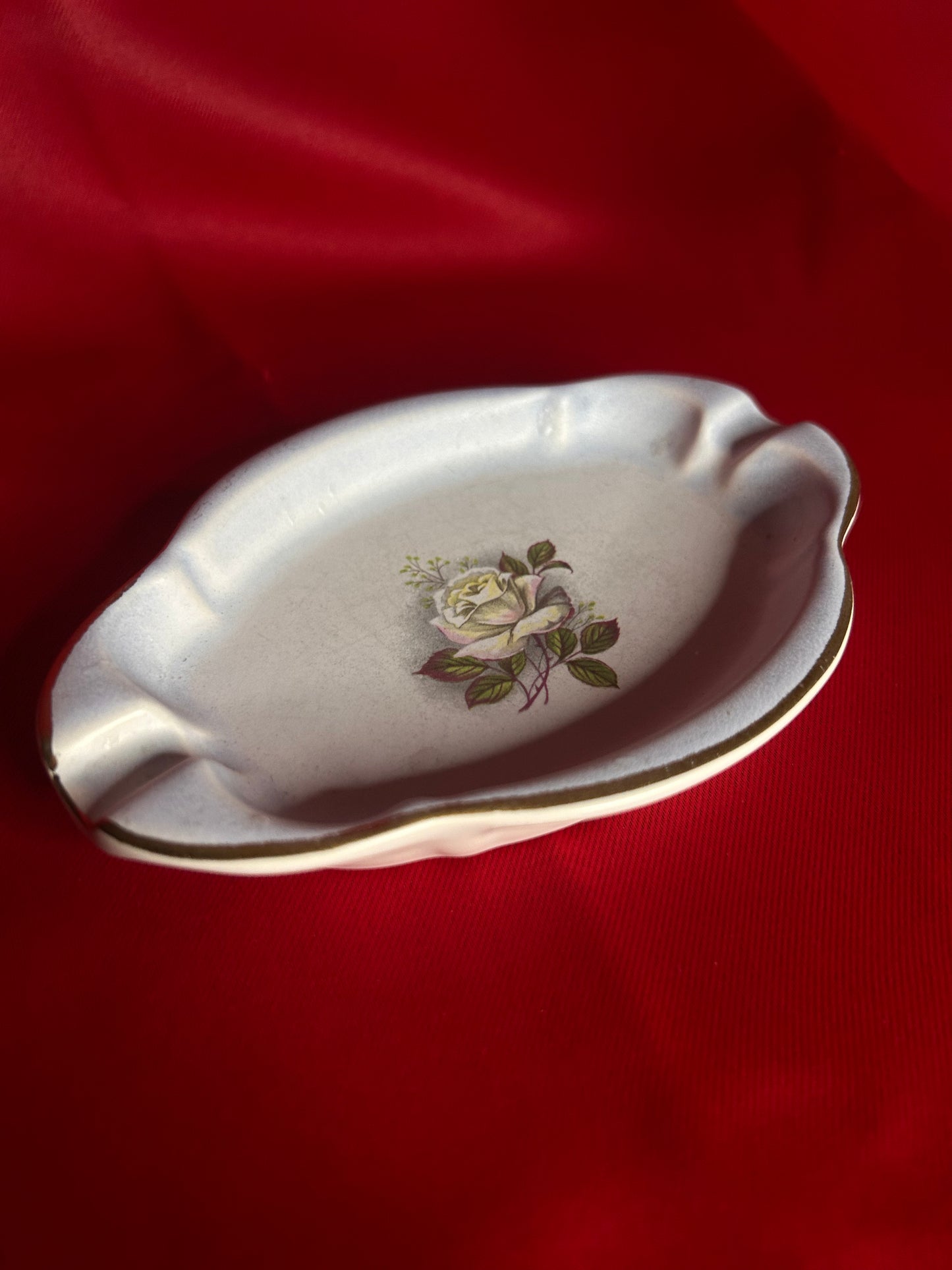 Yellow Rose Ashtray