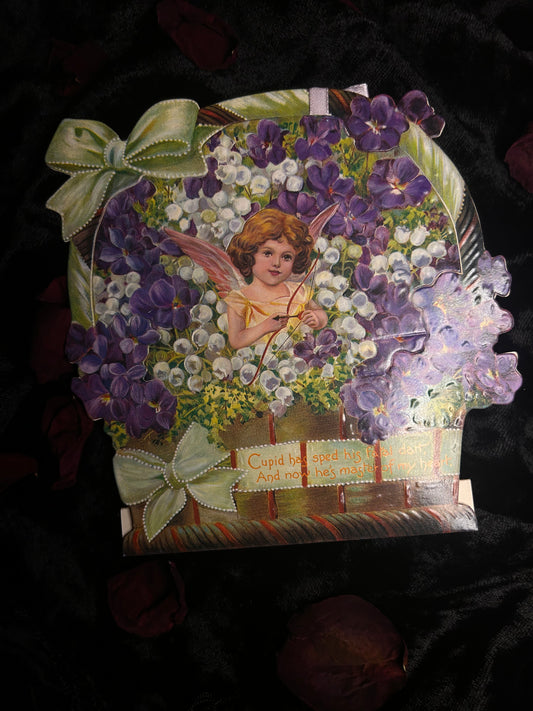 Repro Cupid Stand Up Pop Out Valentines Day Card