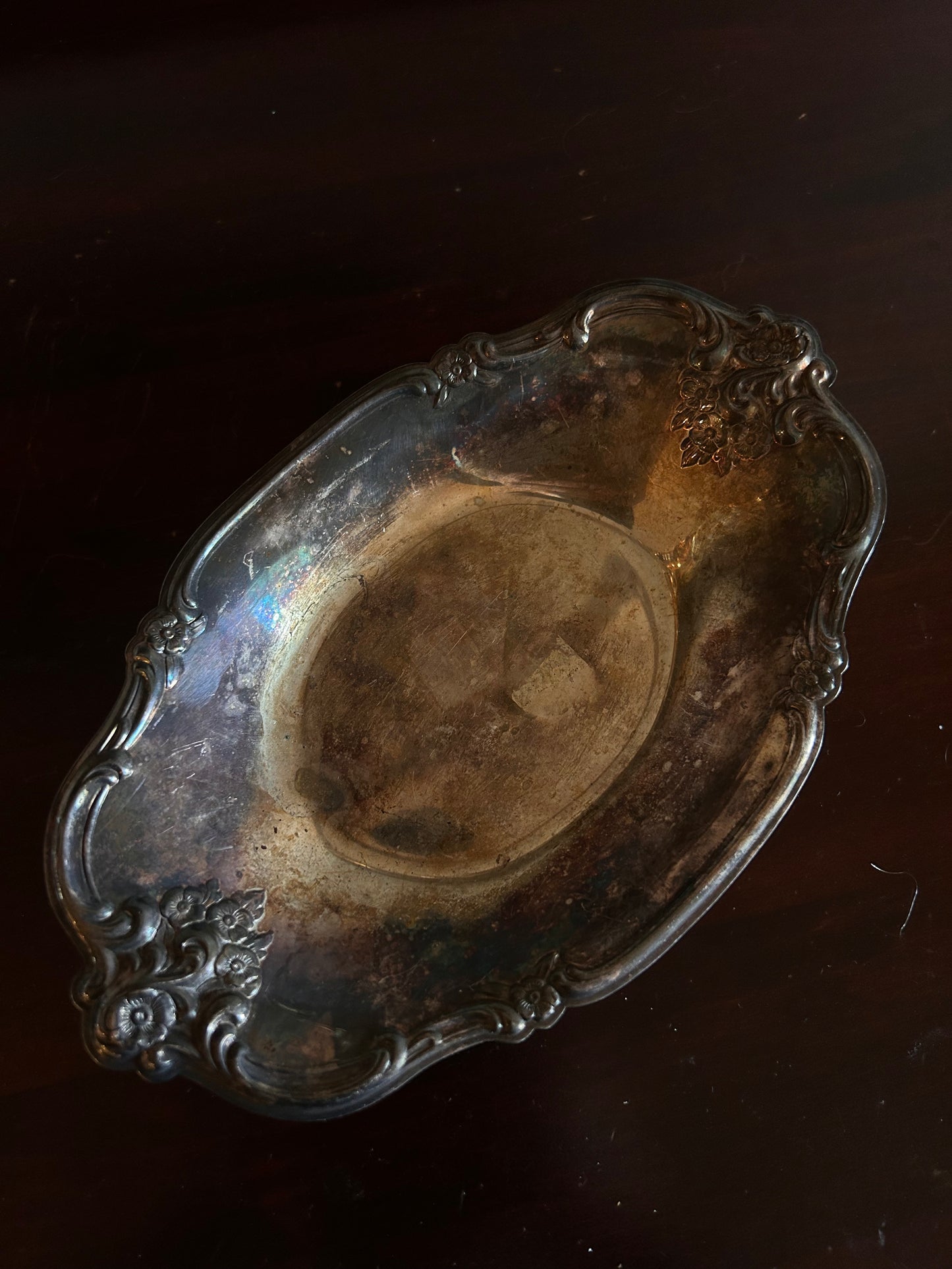 Silver Plated Ornate Dish