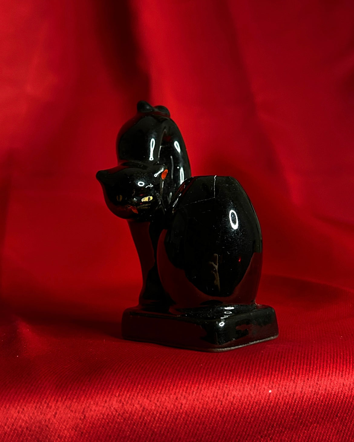 Black Cat with Arched Back Toothpick Holder/Bud Vase 🐈⬛