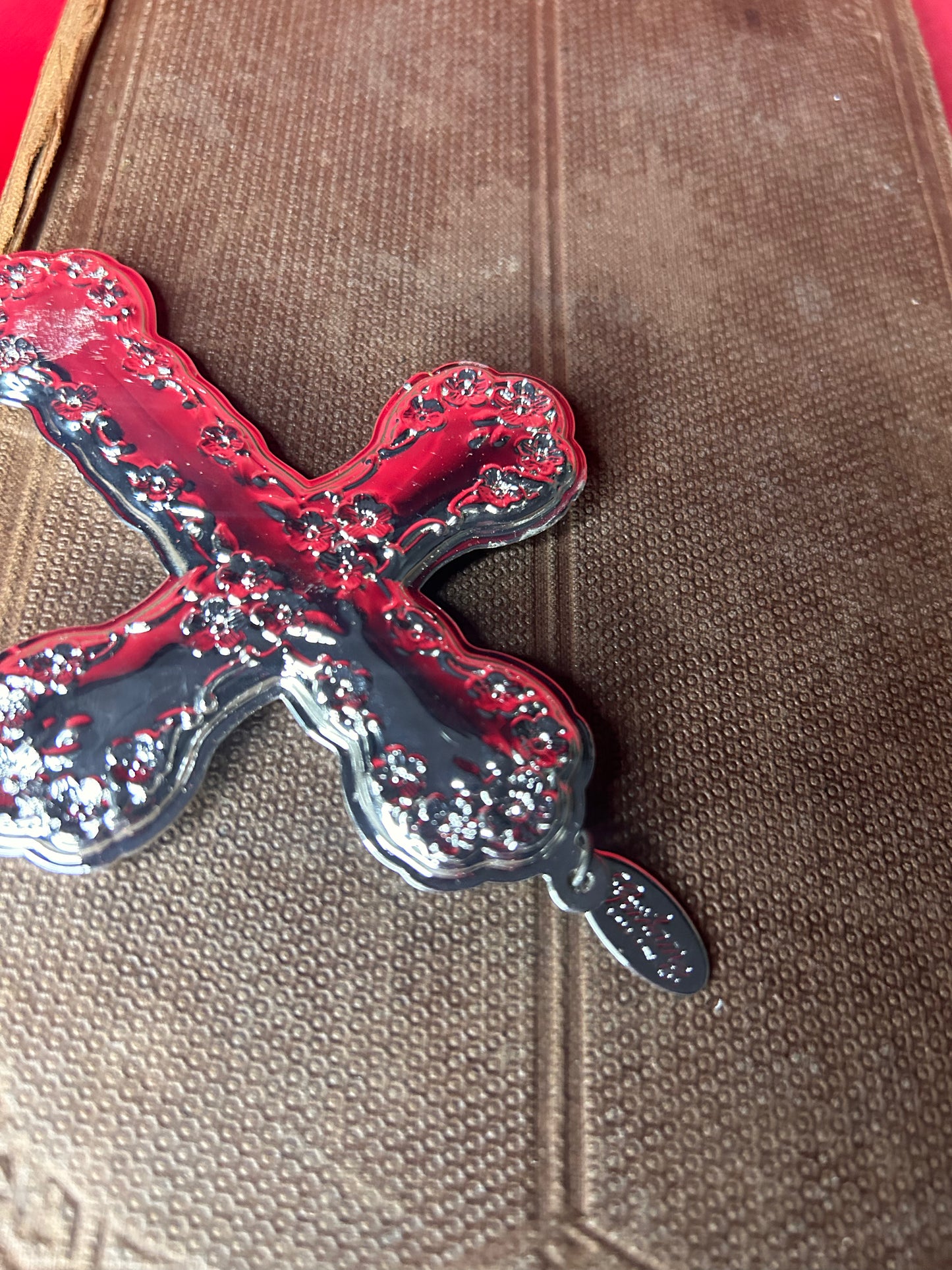 Gorham Silver Plated Cross Ornament