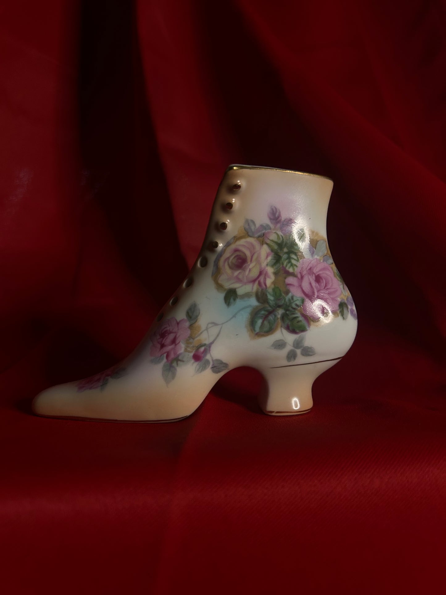 Vintage Victorian Boot Vase