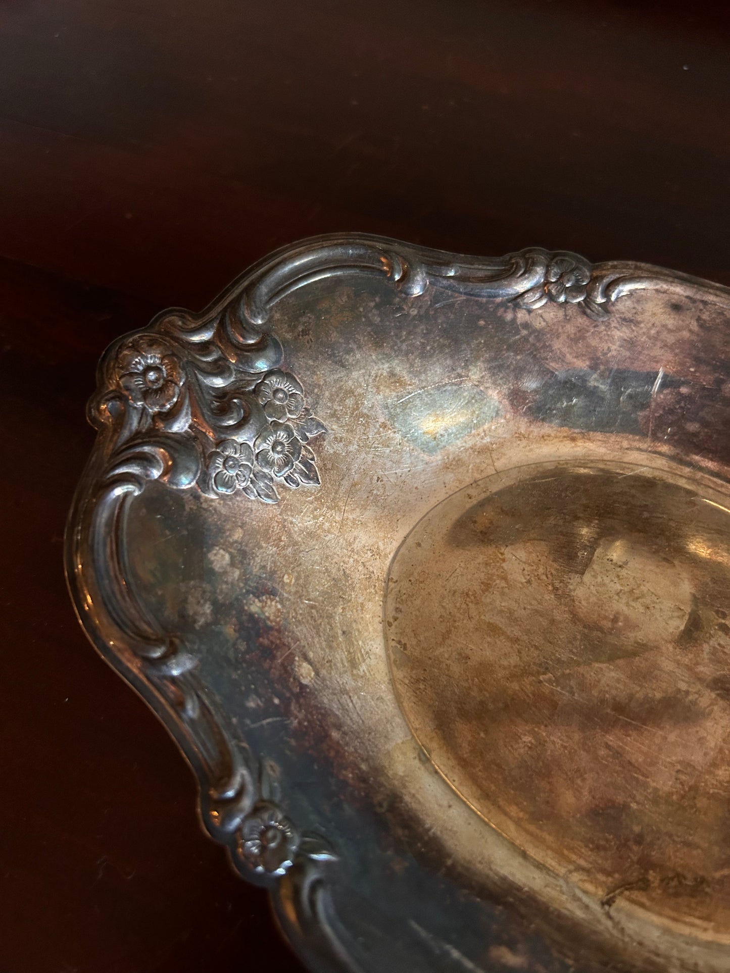Silver Plated Ornate Dish