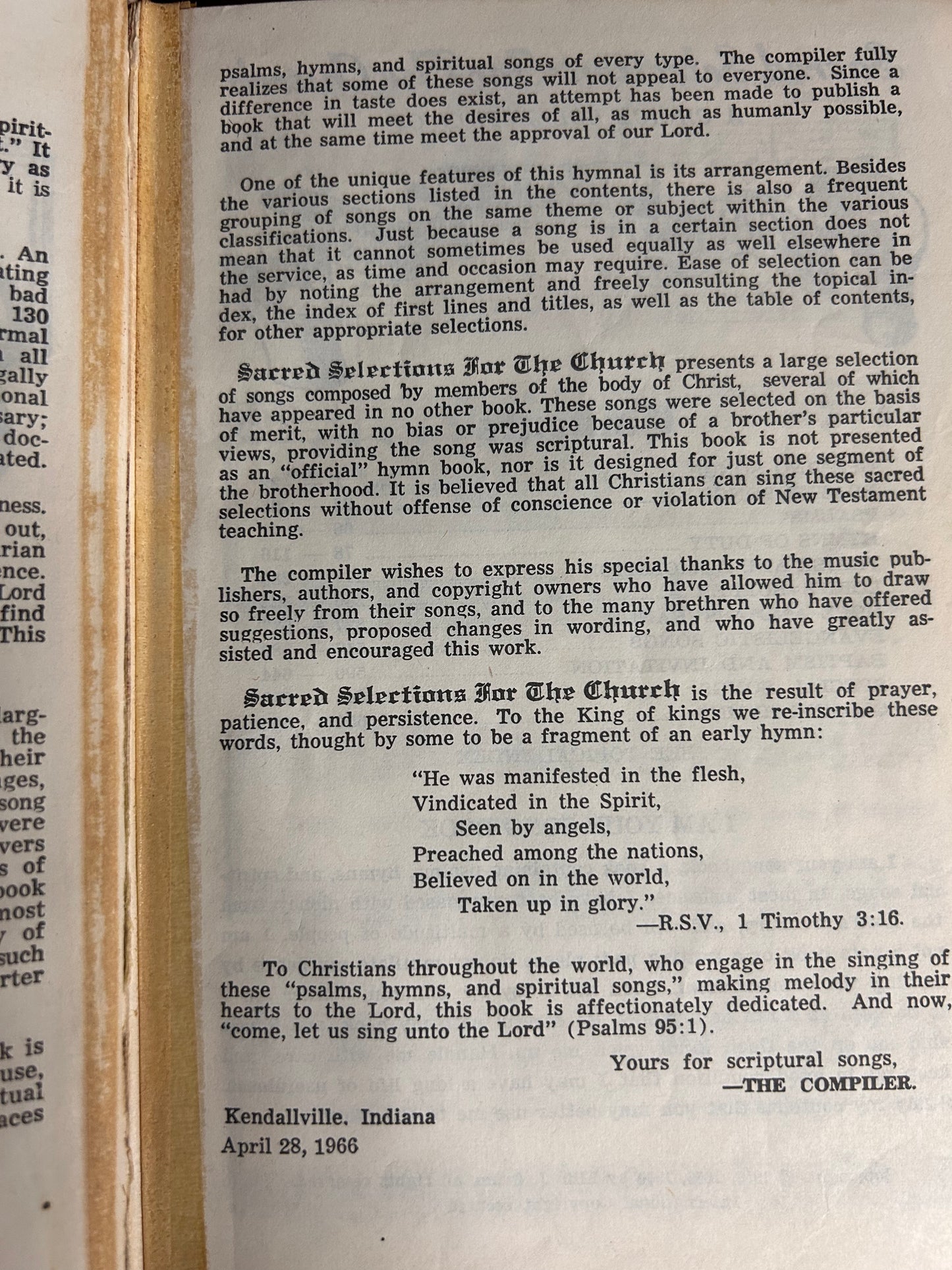 Sacred Selections for the Church