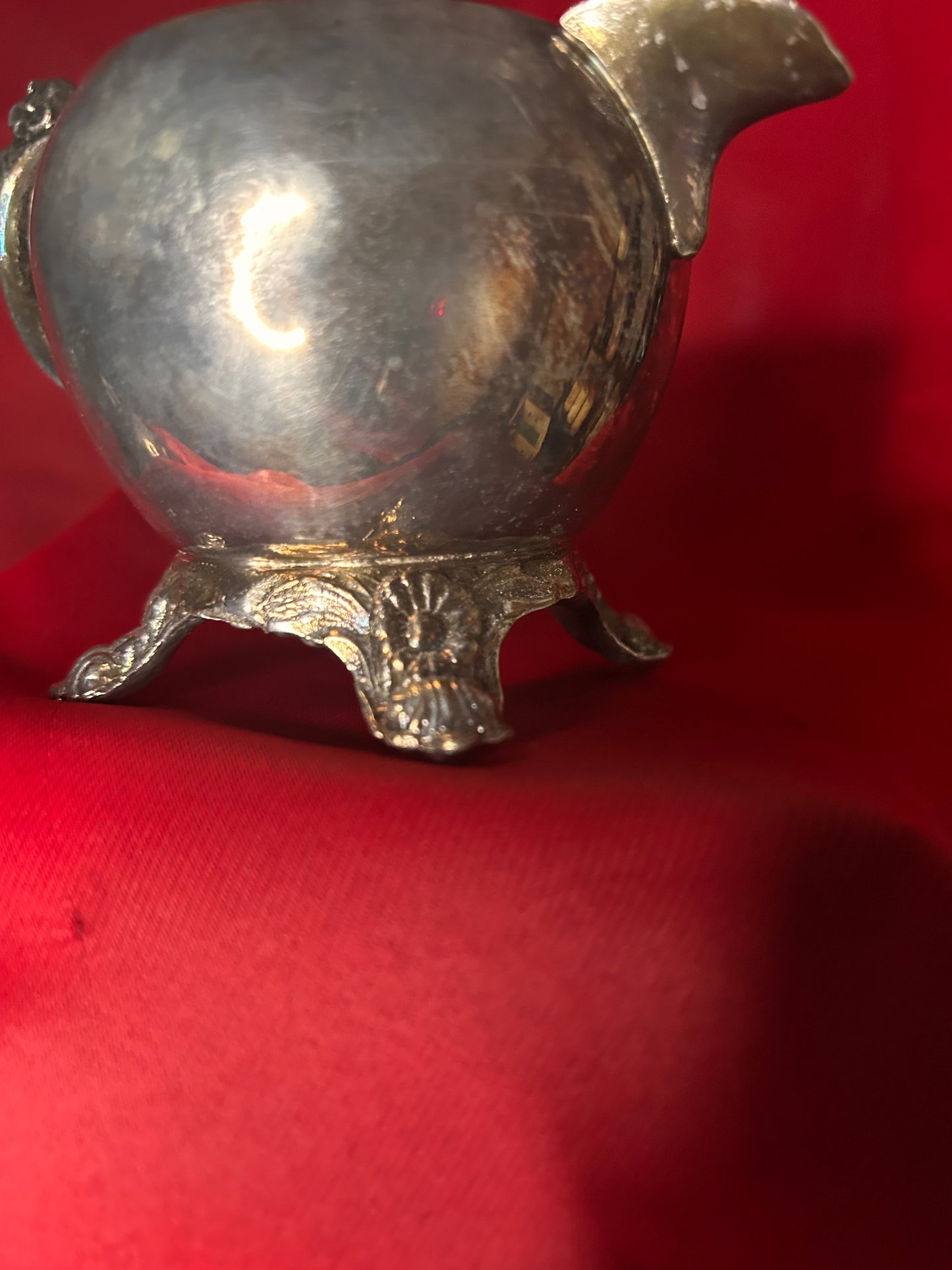 Sugar Bowl & Creamer Silver Toned