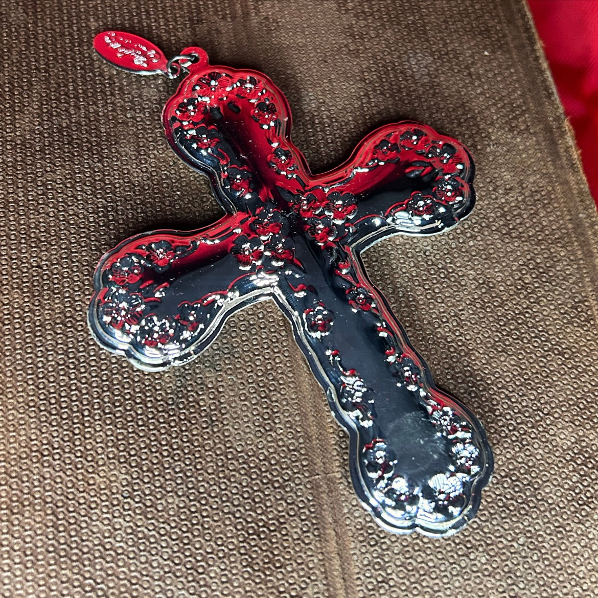 Gorham Silver Plated Cross Ornament