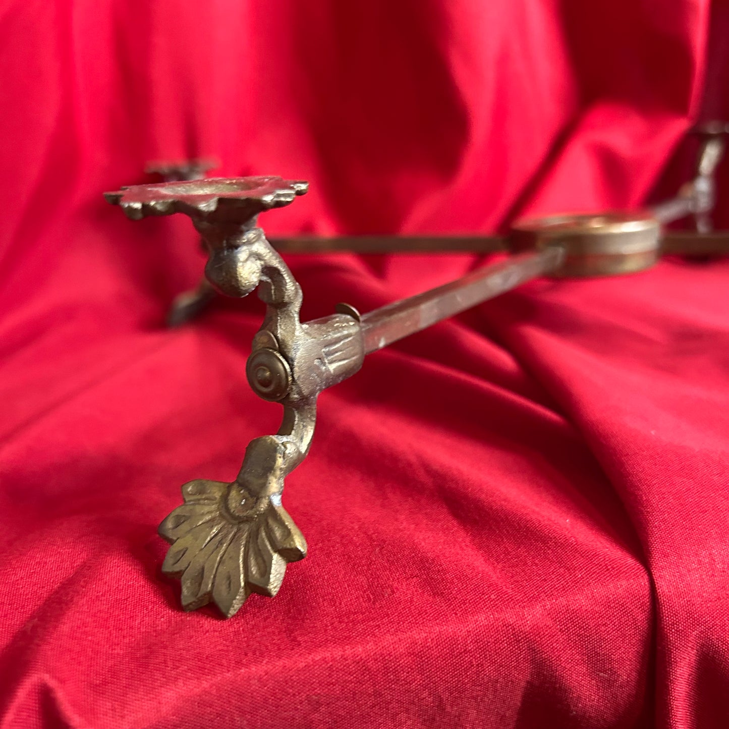 Vintage Brass Footed Expandable Trivet