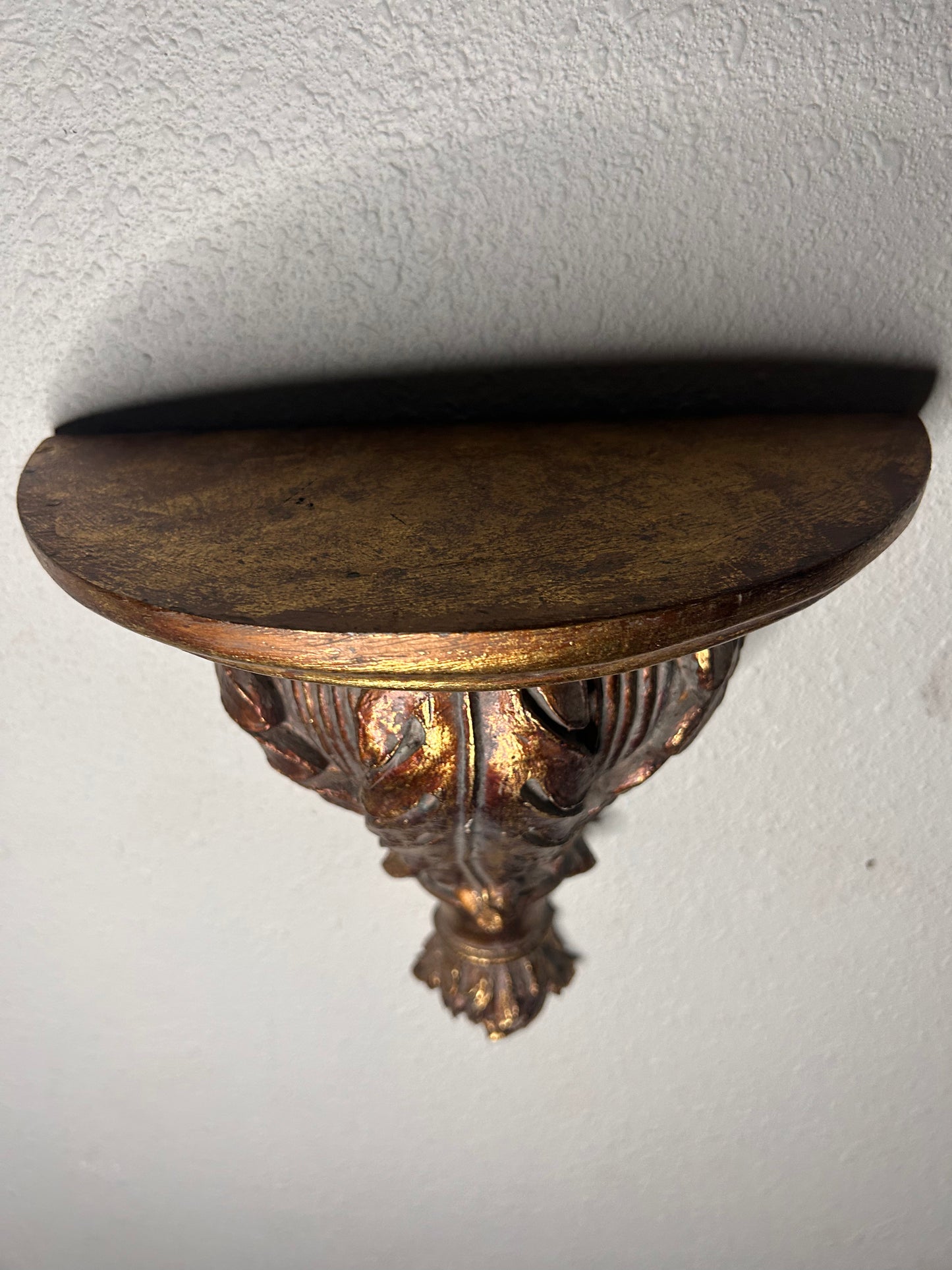 Large Gold Sconce Shelf