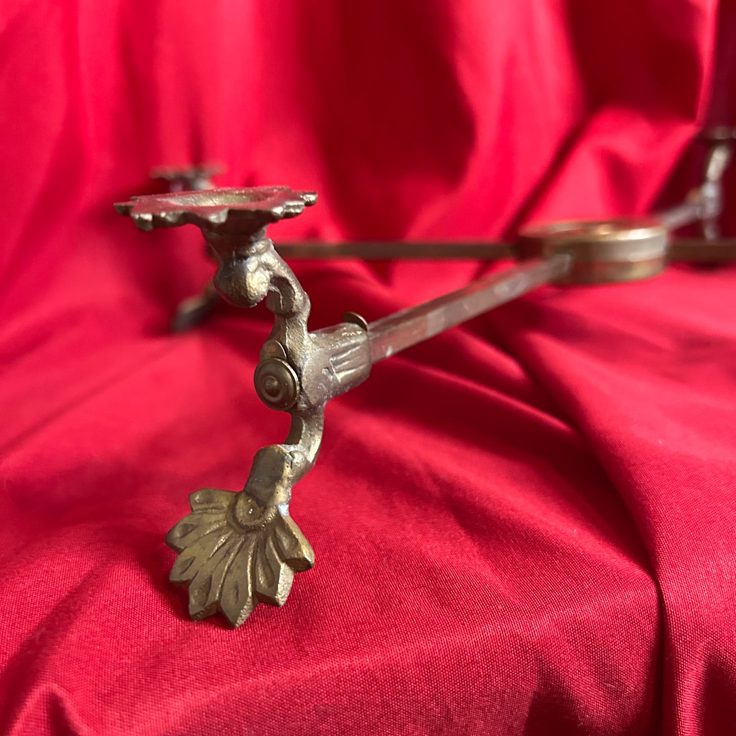 Vintage Brass Footed Expandable Trivet