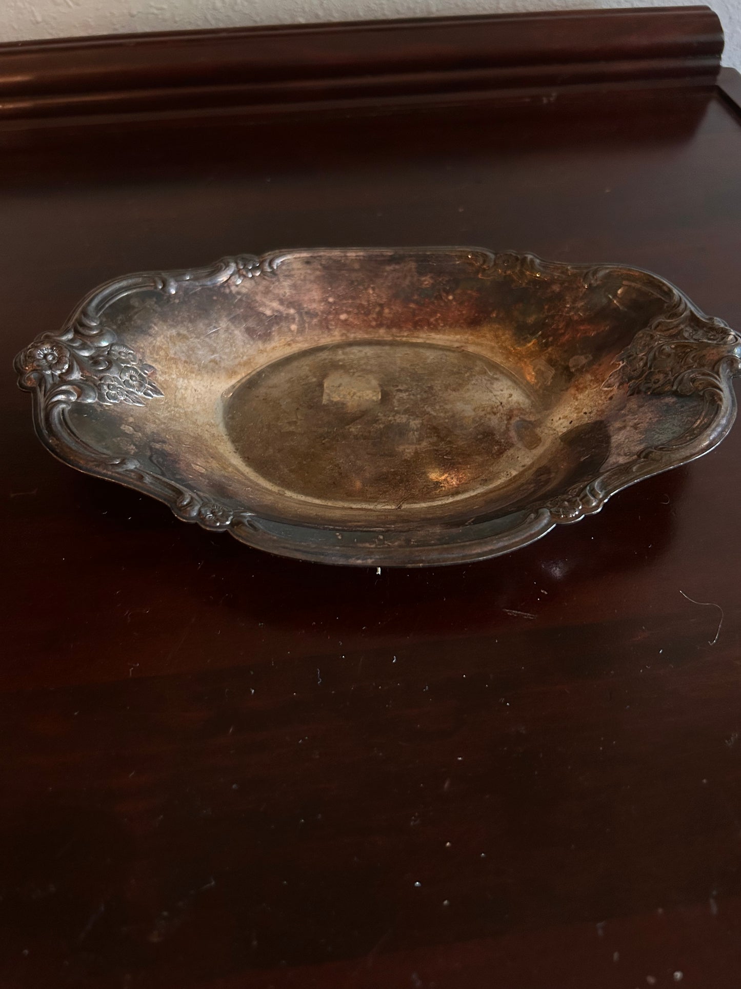 Silver Plated Ornate Dish