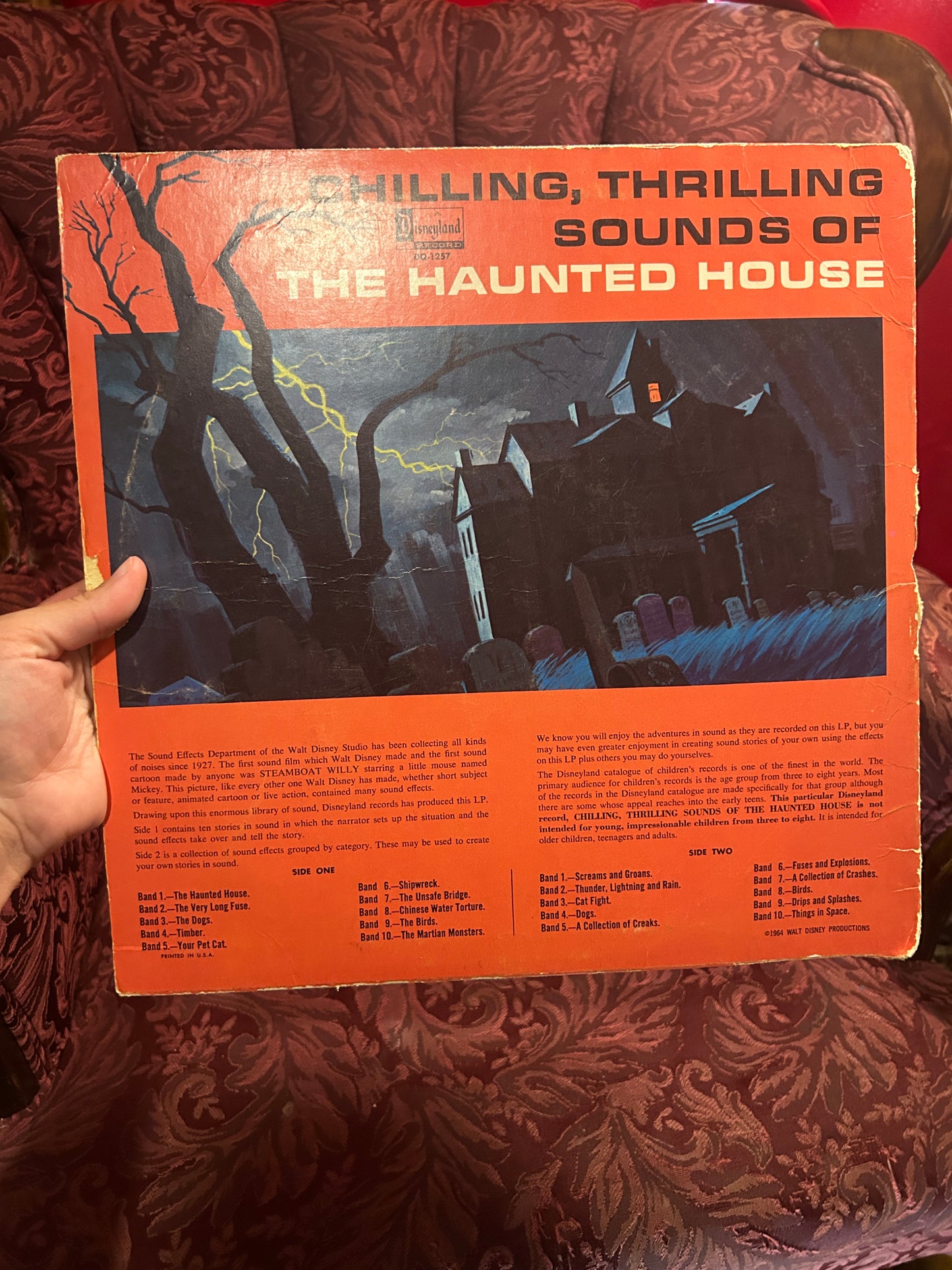 Walt Disney Chilling Thrilling Sounds of the Haunted House LP