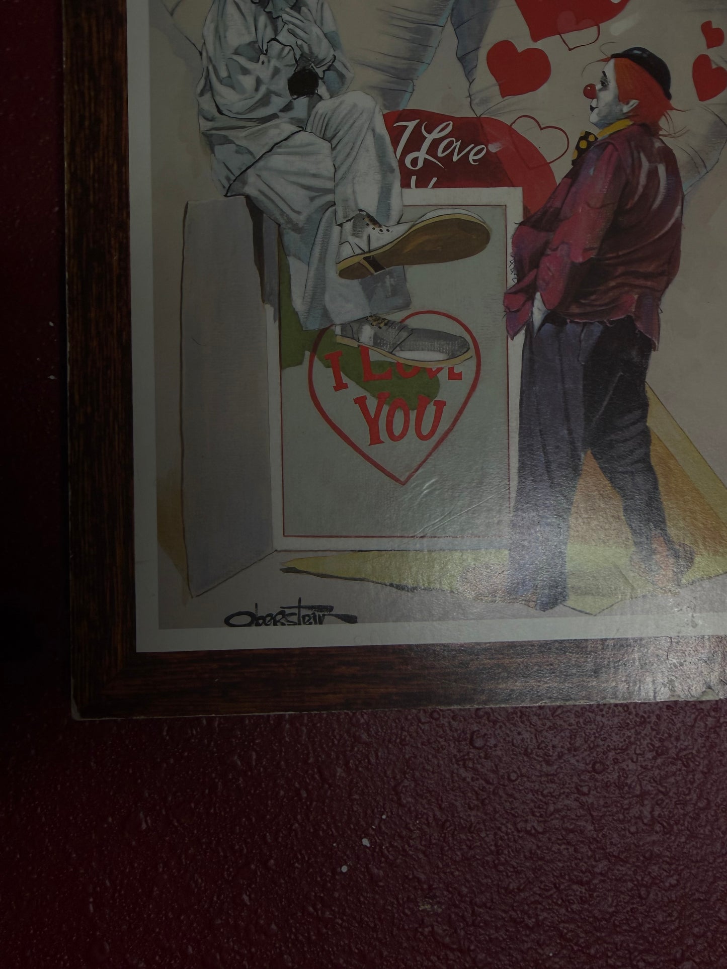 Vintage Chuck Oberstein Clown Wall Plaque