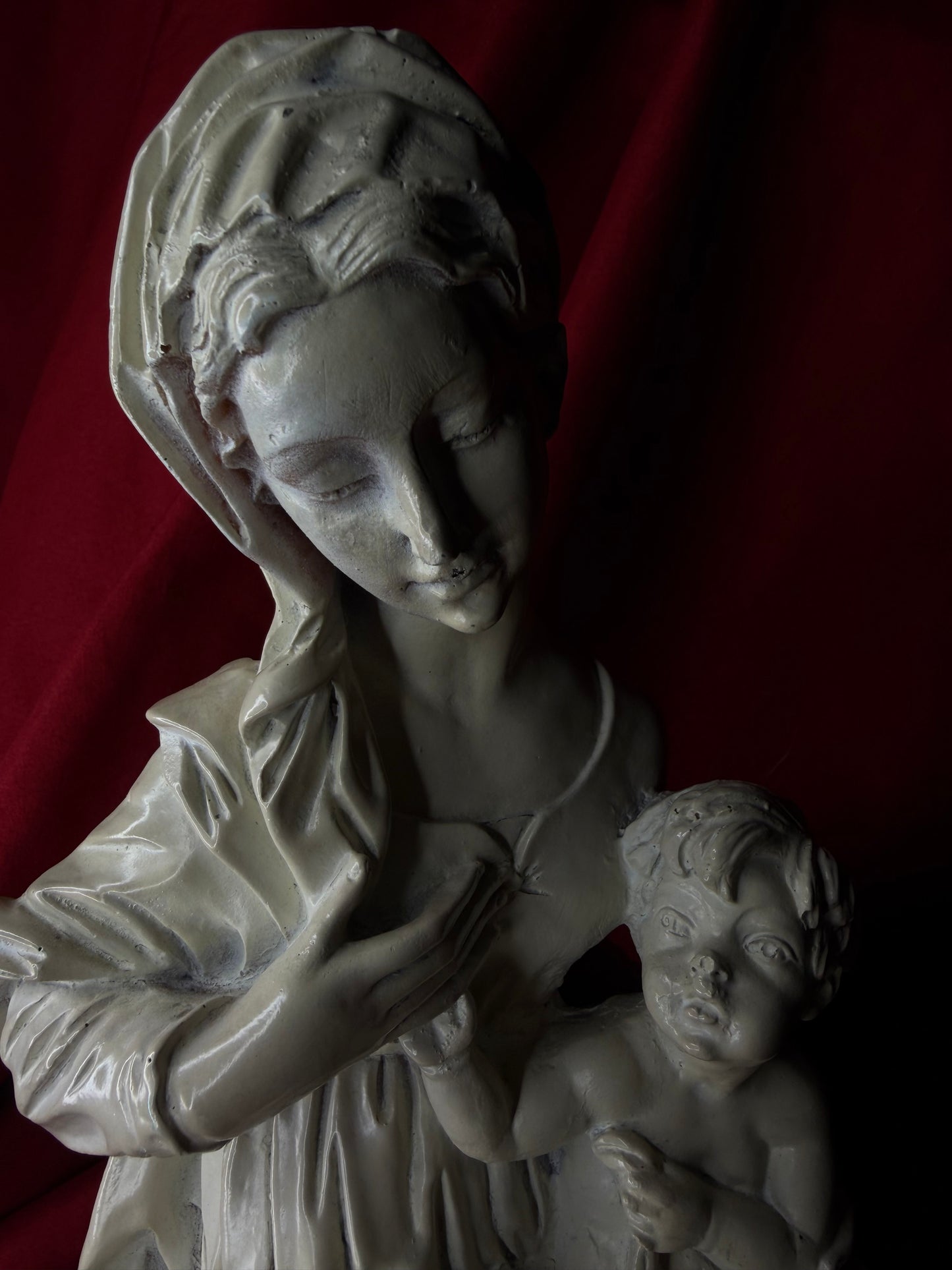 Vintage Italian A. Santini Madonna Mother & Child
