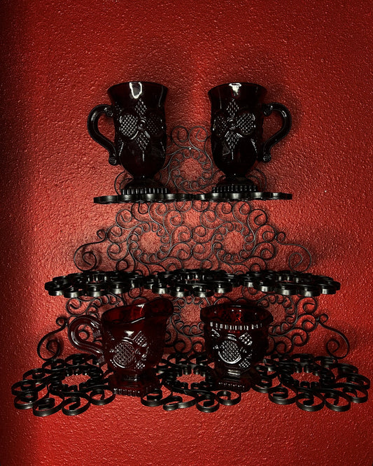 Wrought Iron Three Tiered Shelf