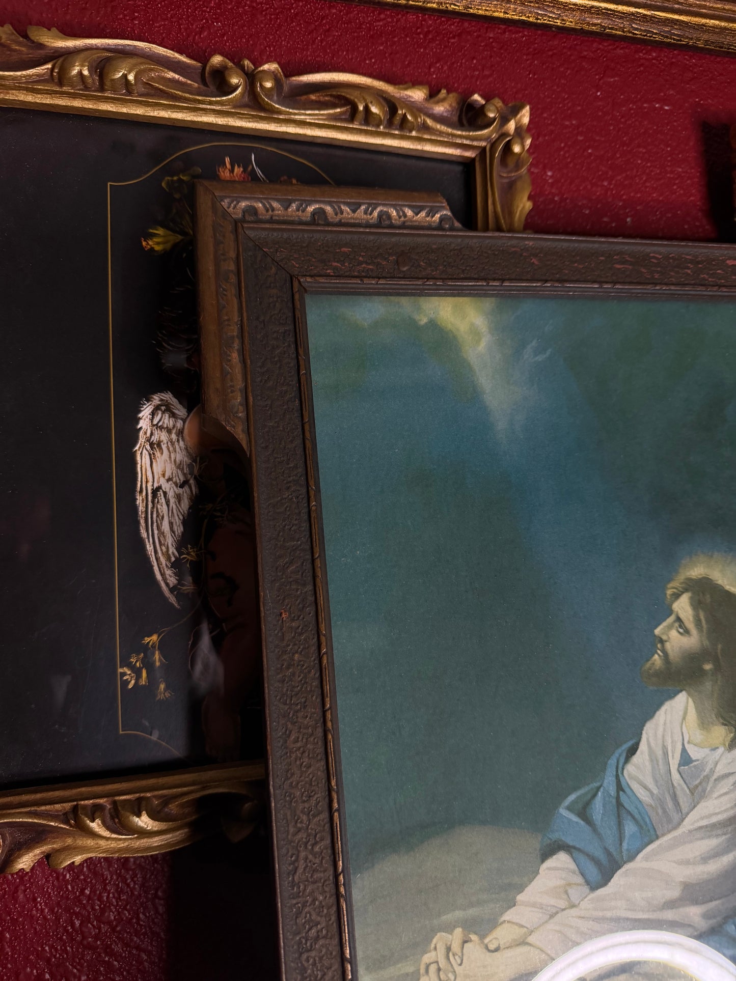 Framed Jesus in the Garden of Gethsemane
