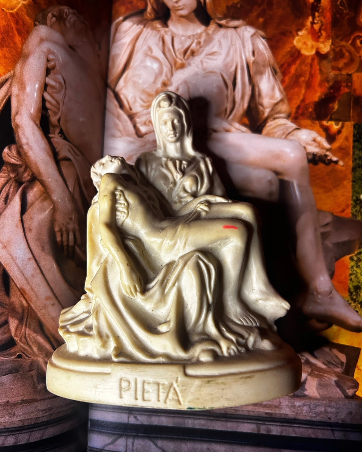 Pieta Statue Stash Compartment
