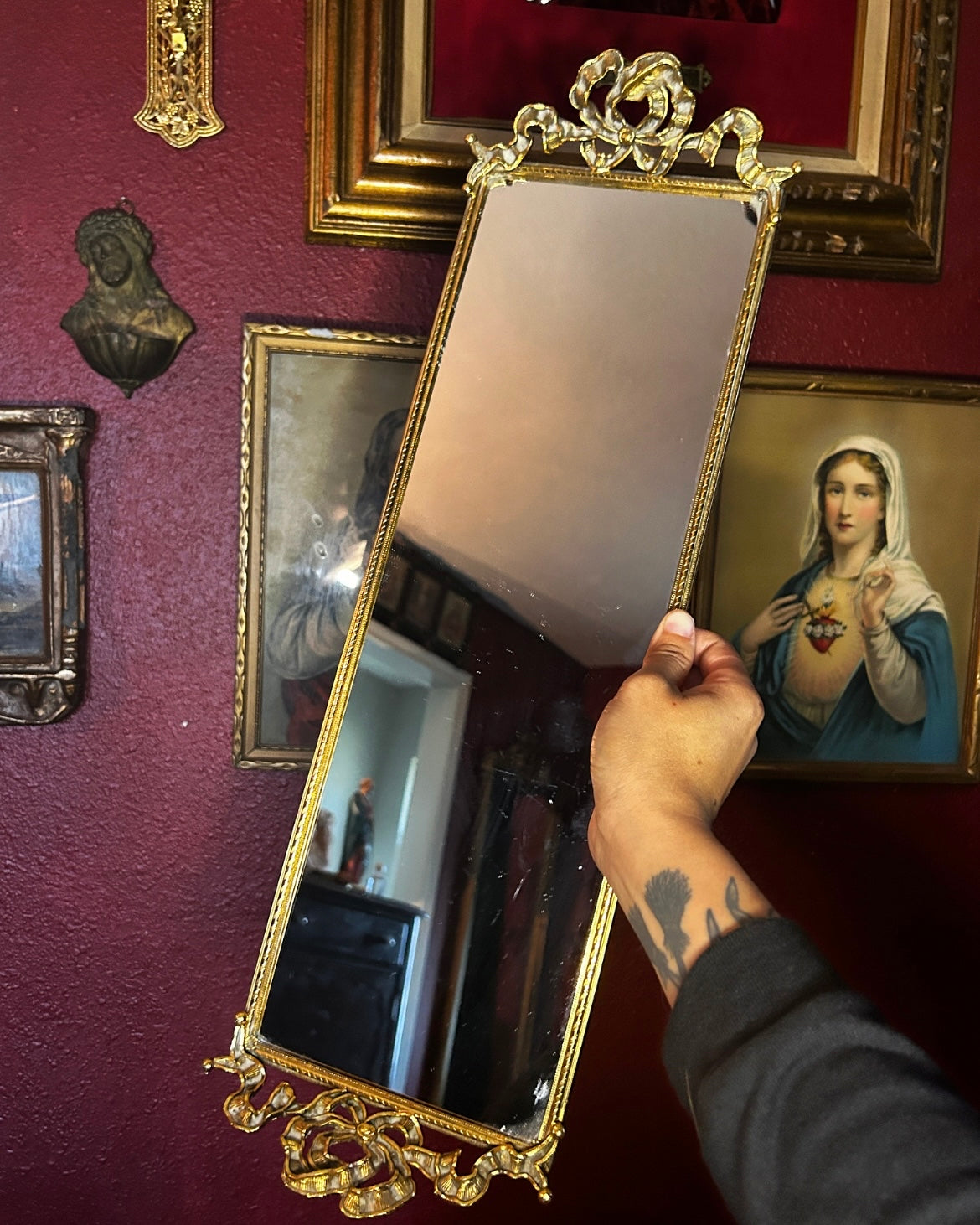 Long Vanity Tabletop Mirror