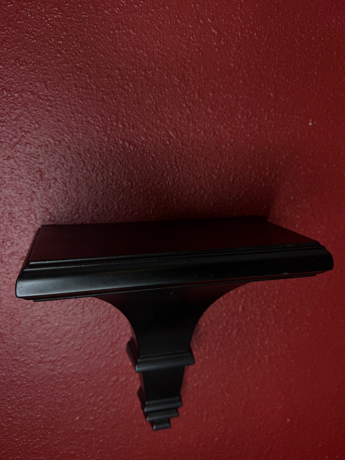 Gothic Black Sconce Shelf