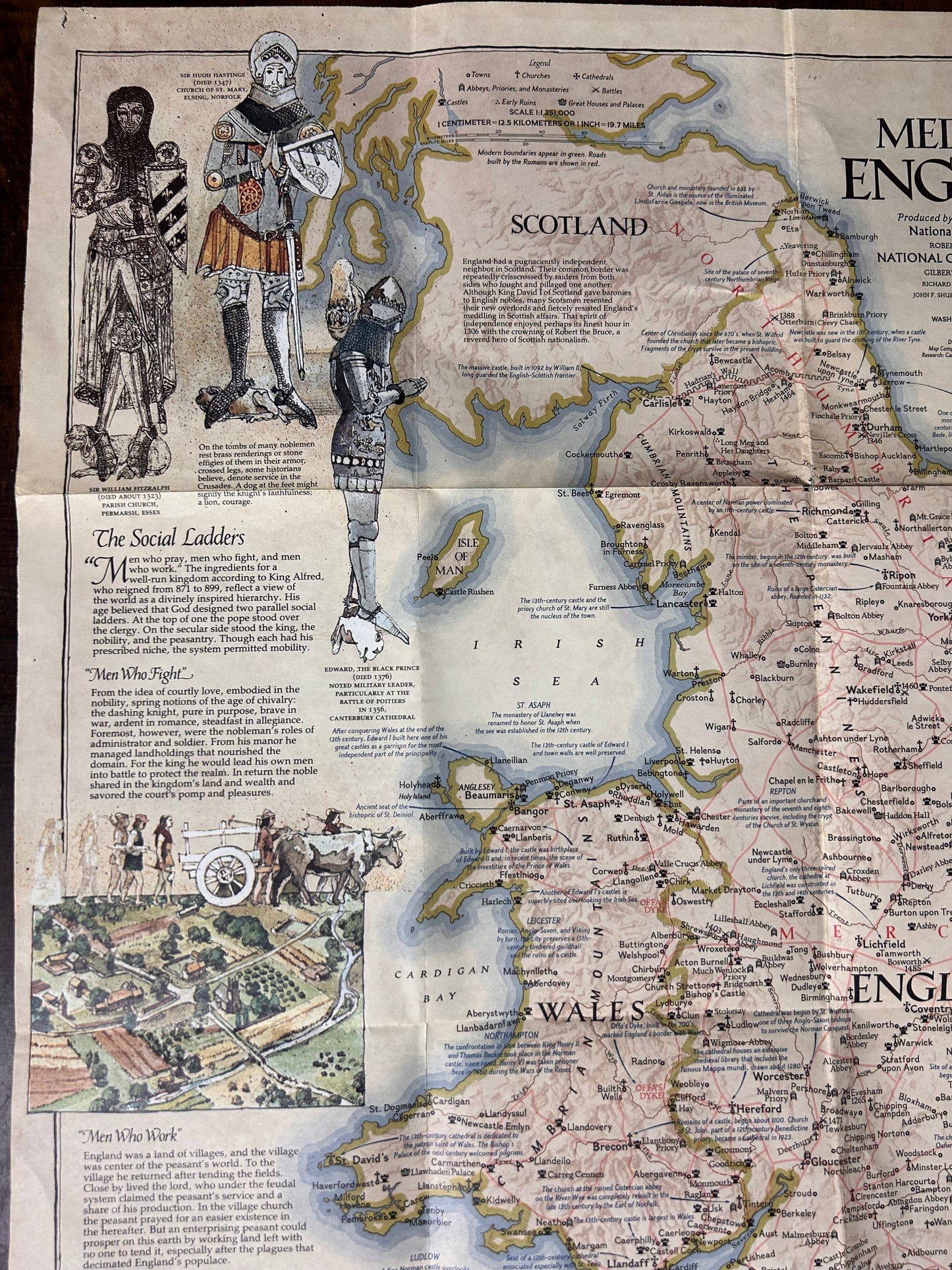 1979 Medieval England Map