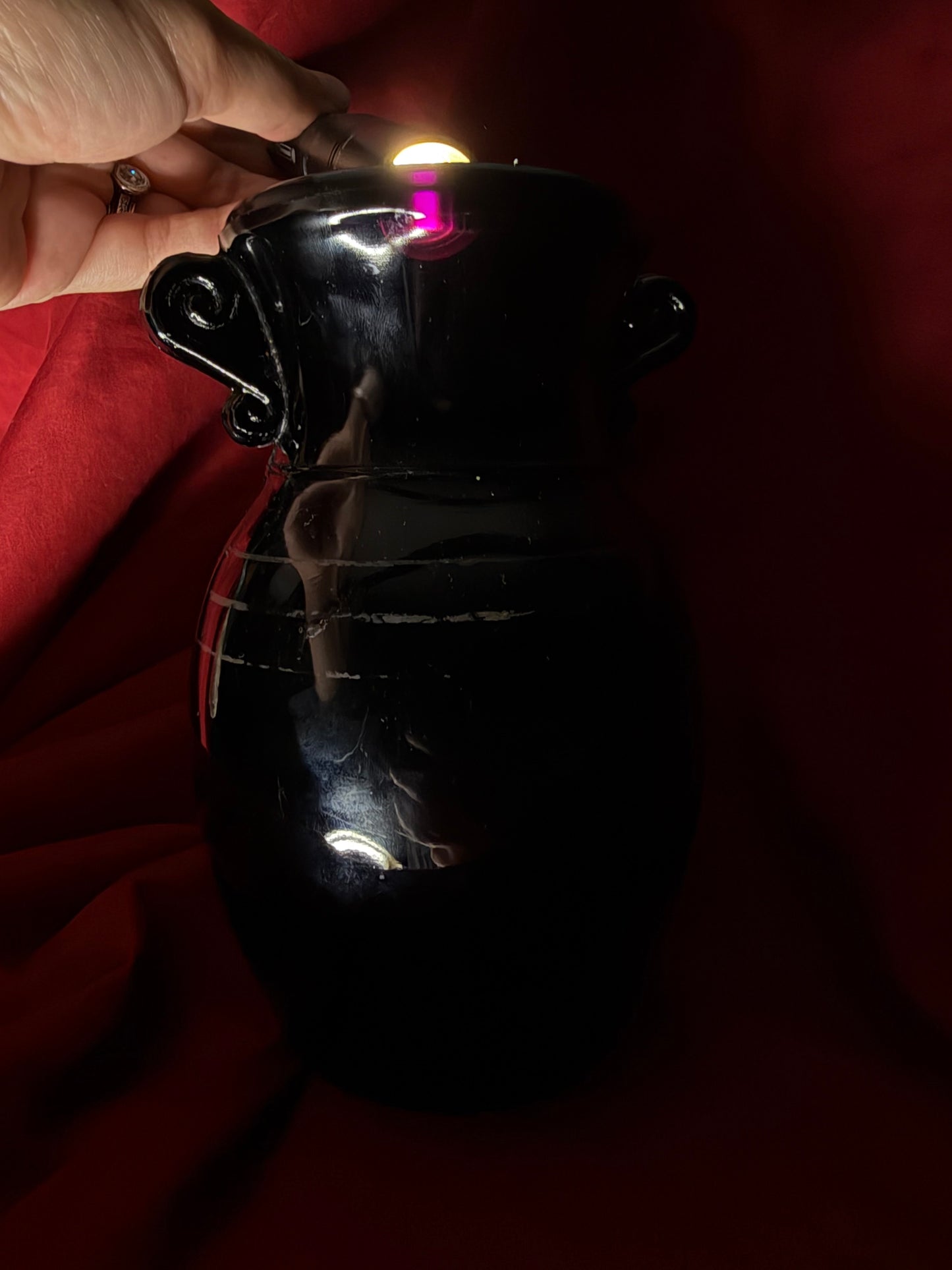 Black Amethyst Vase