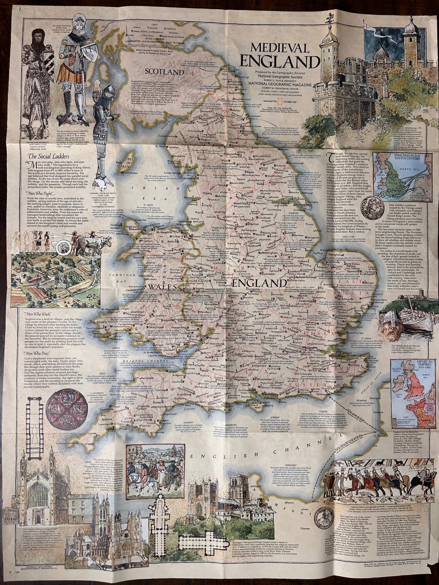 1979 Medieval England Map