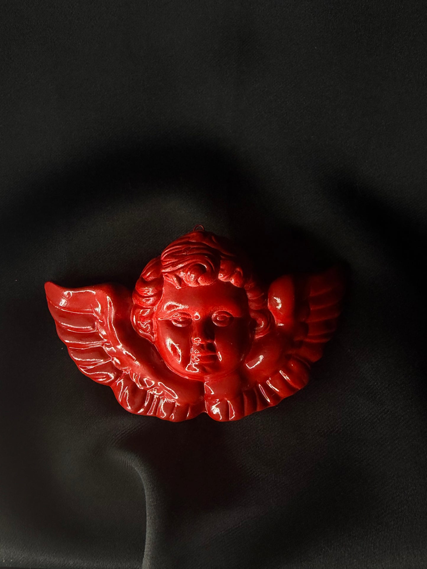 Red Cherub Wall Decor
