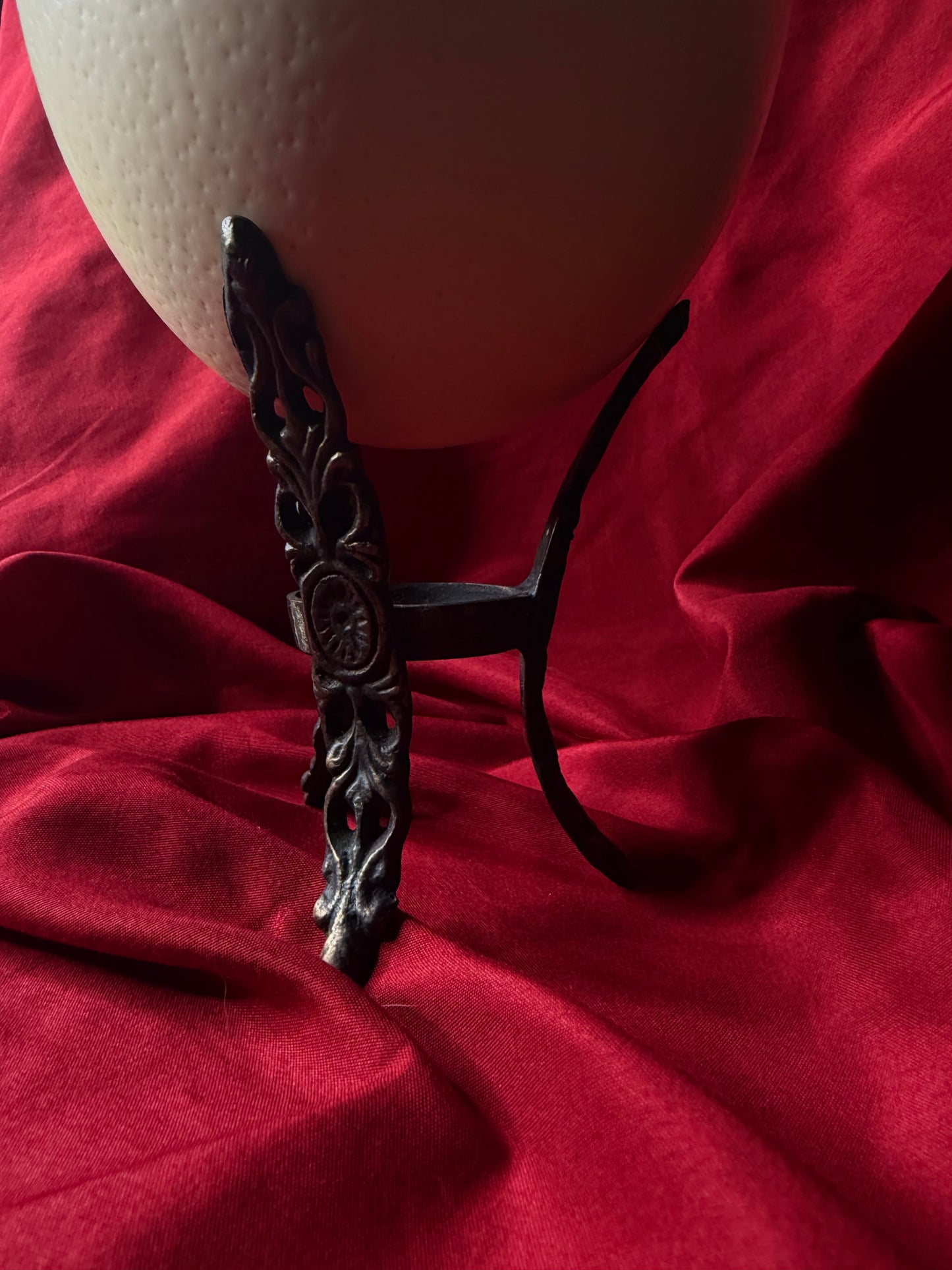 Ostrich Egg On Ornate Stand