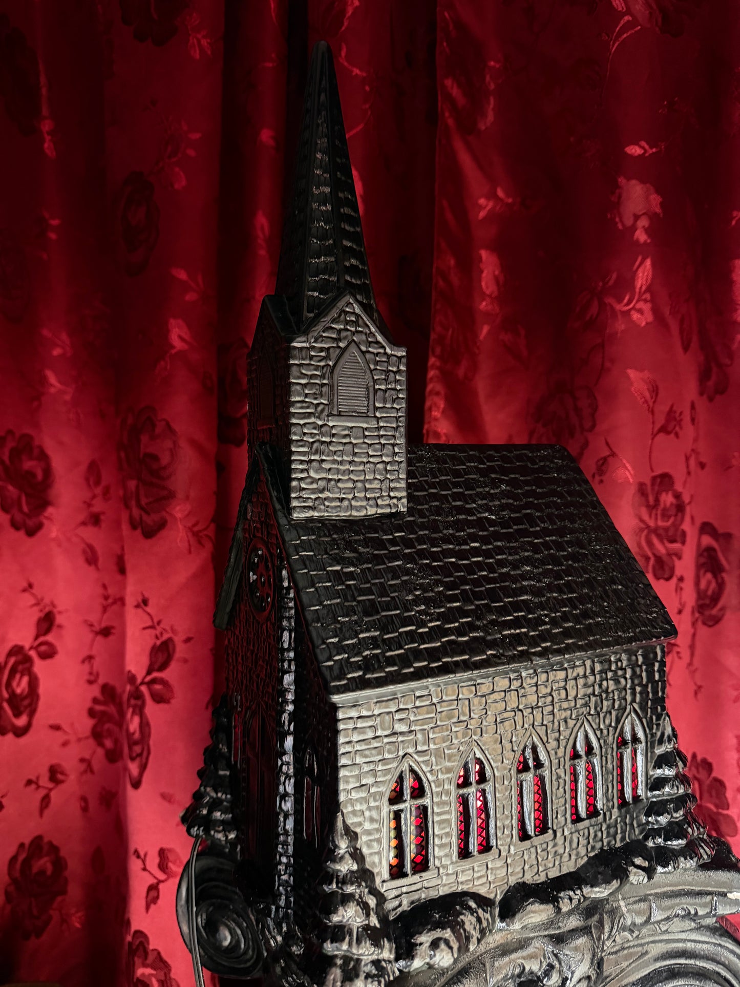 Large Lighted Gothic Church