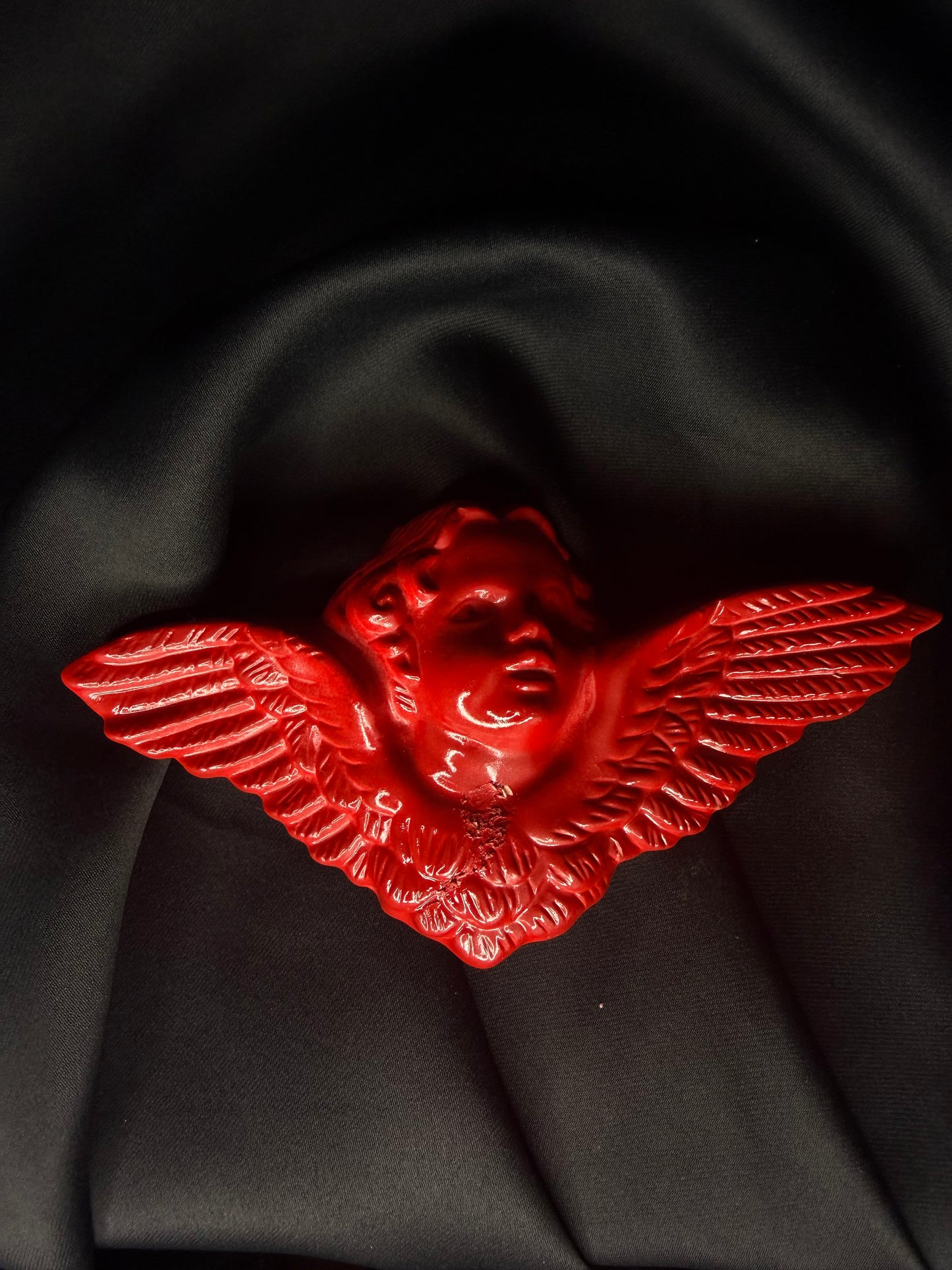 Red Cherub Wall Decor