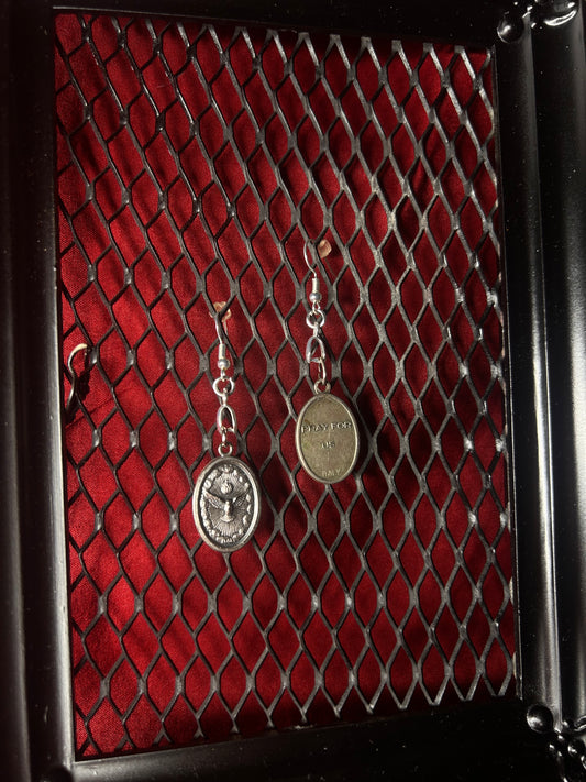 Mix Match Pair of Earrings- The Holy Family and Our Lady of Perpetual Help