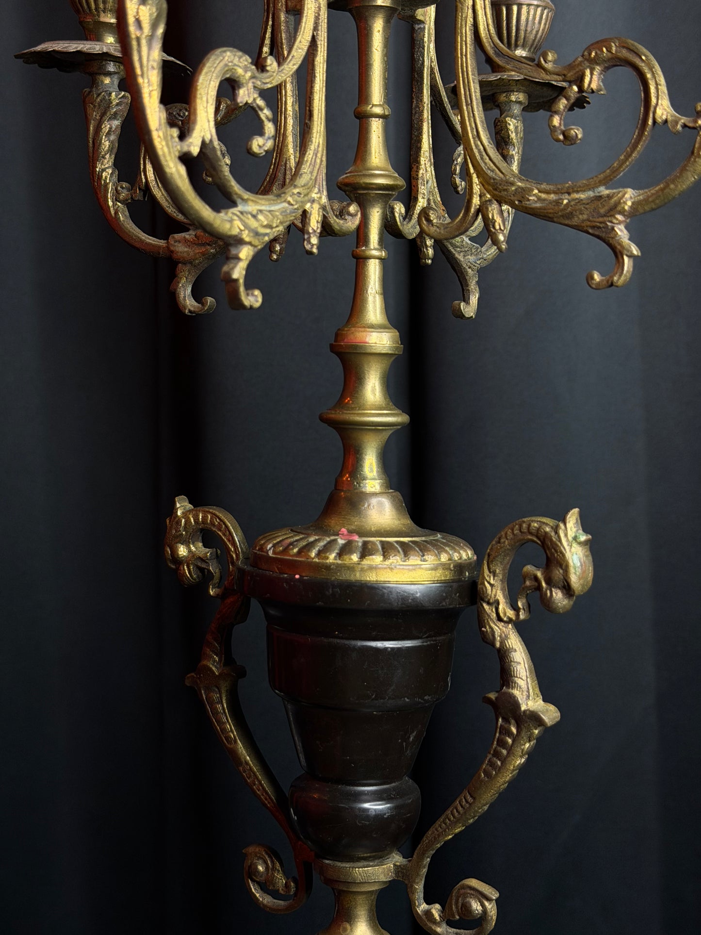 Pair of French 5 Armed Candelabras