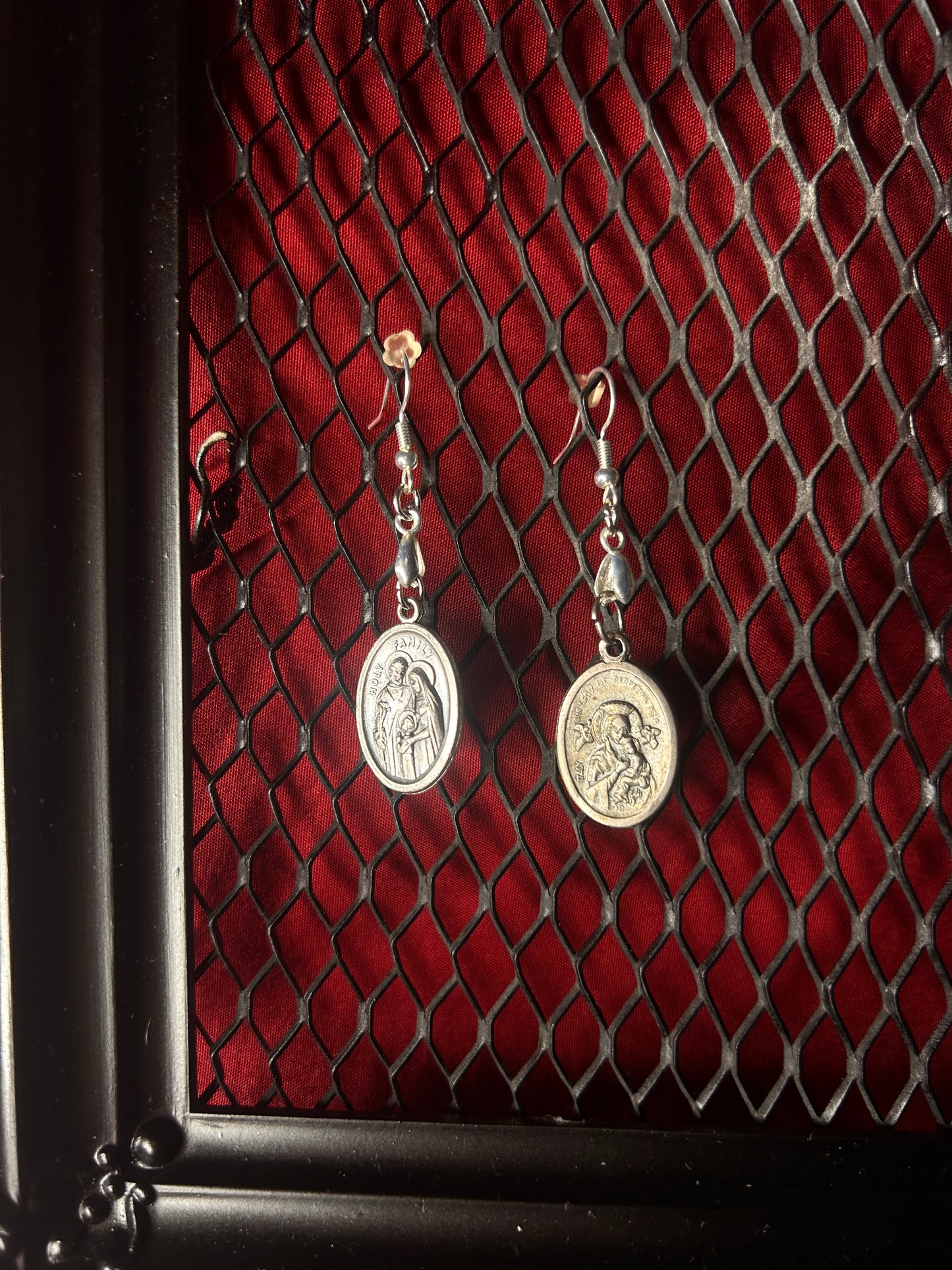 Mix Match Pair of Earrings- The Holy Family and Our Lady of Perpetual Help
