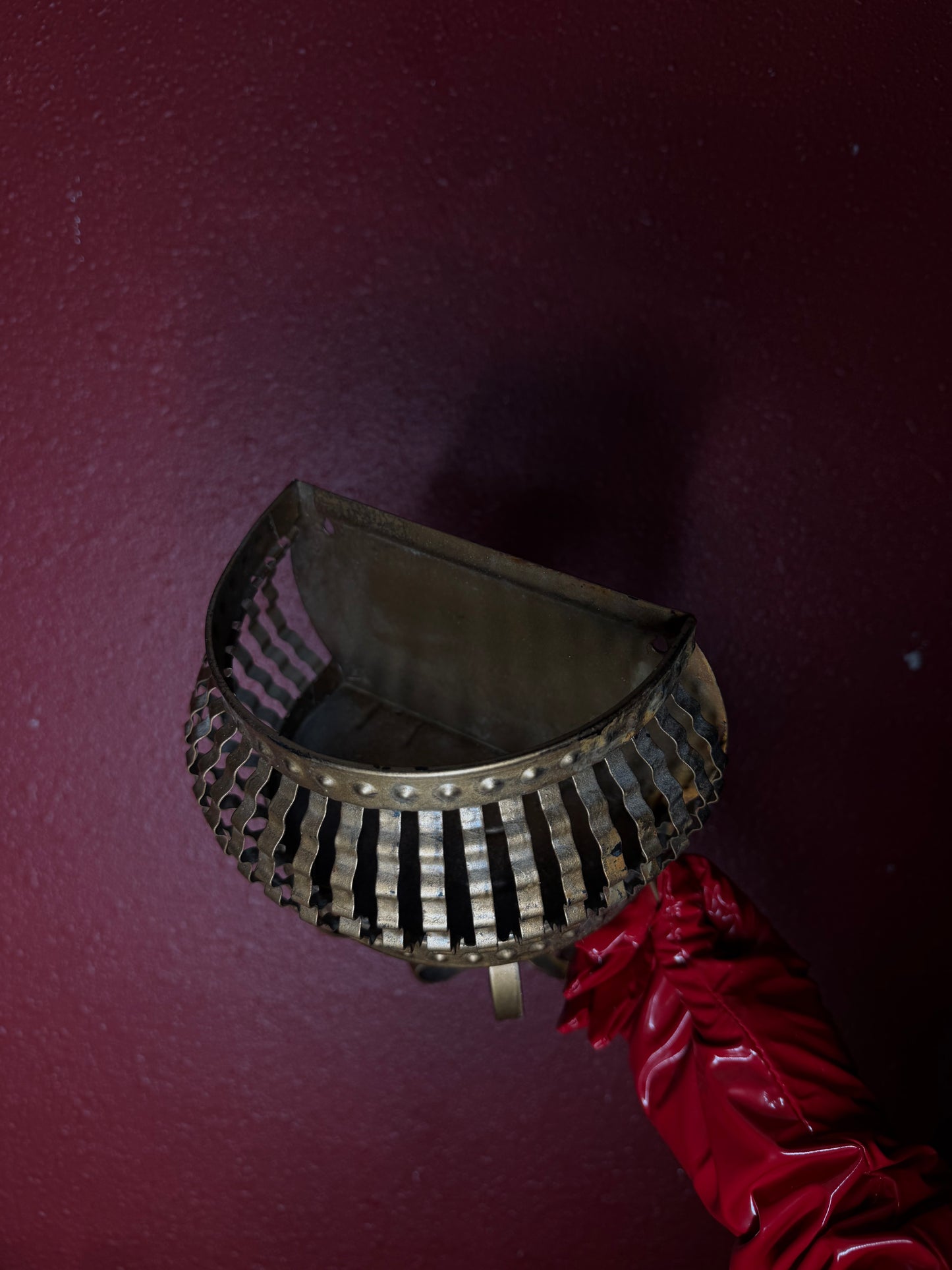 Gold Metal Wall Pocket