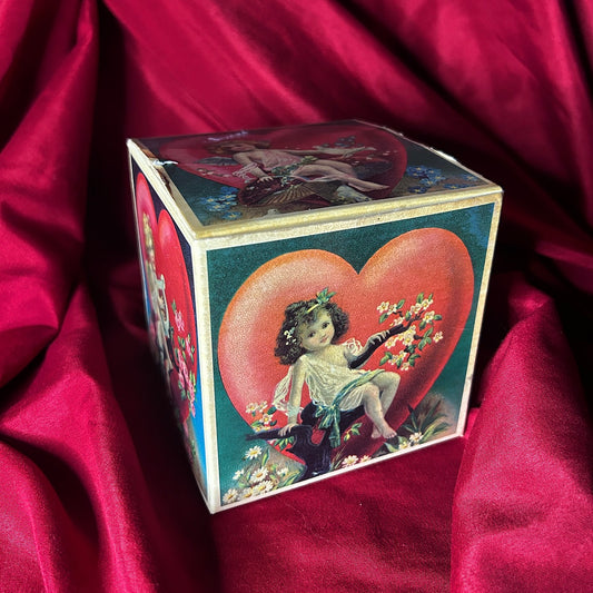 Cherub Box Repro Antique Chromolithographs Cube