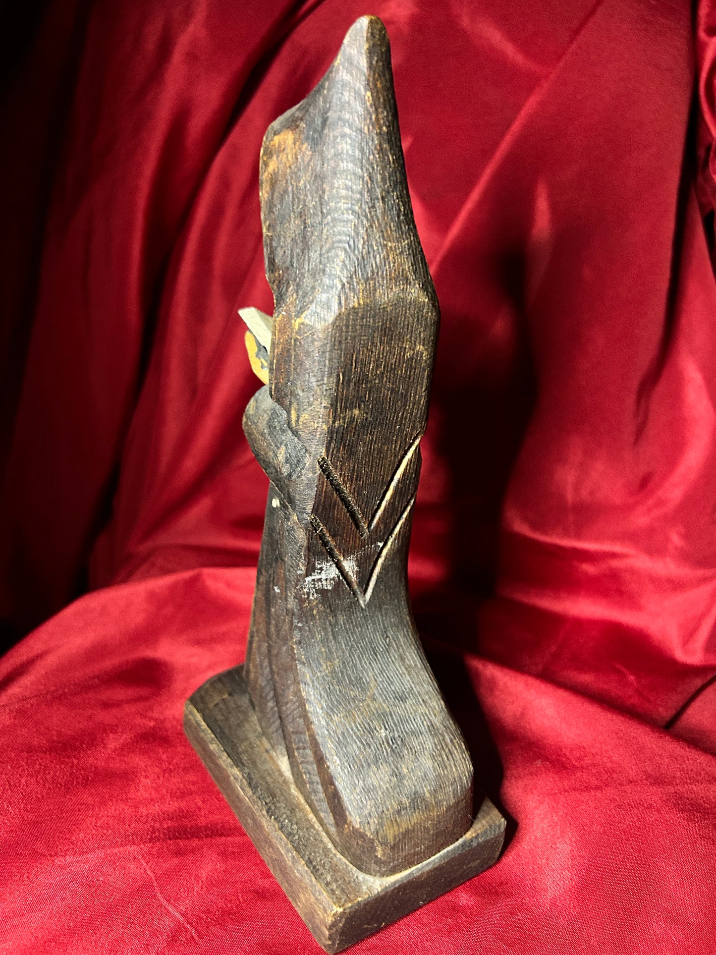 Vintage Single Medium Wooden Monk