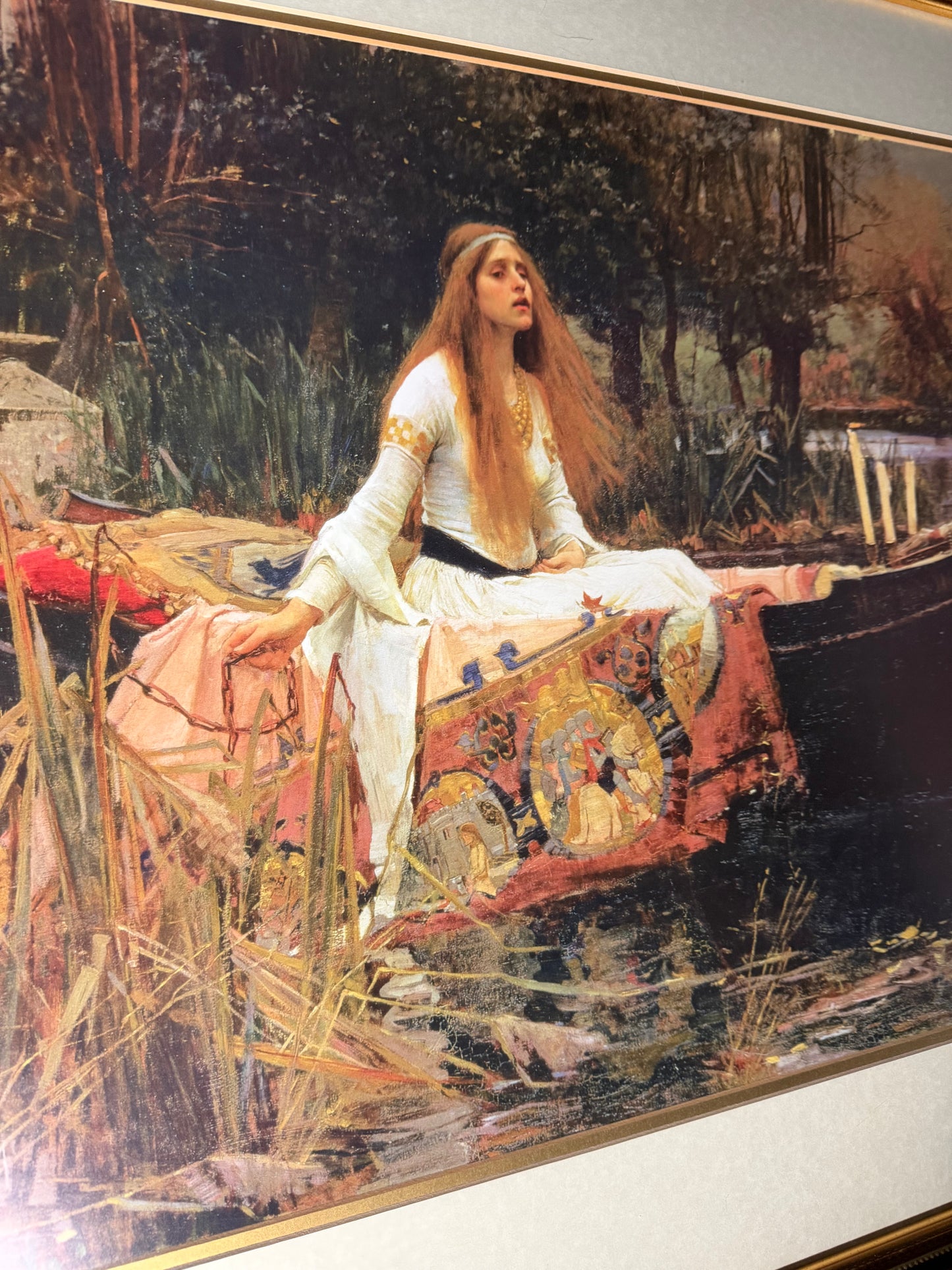 LARGE “The Lady of Shalot”Framed Print