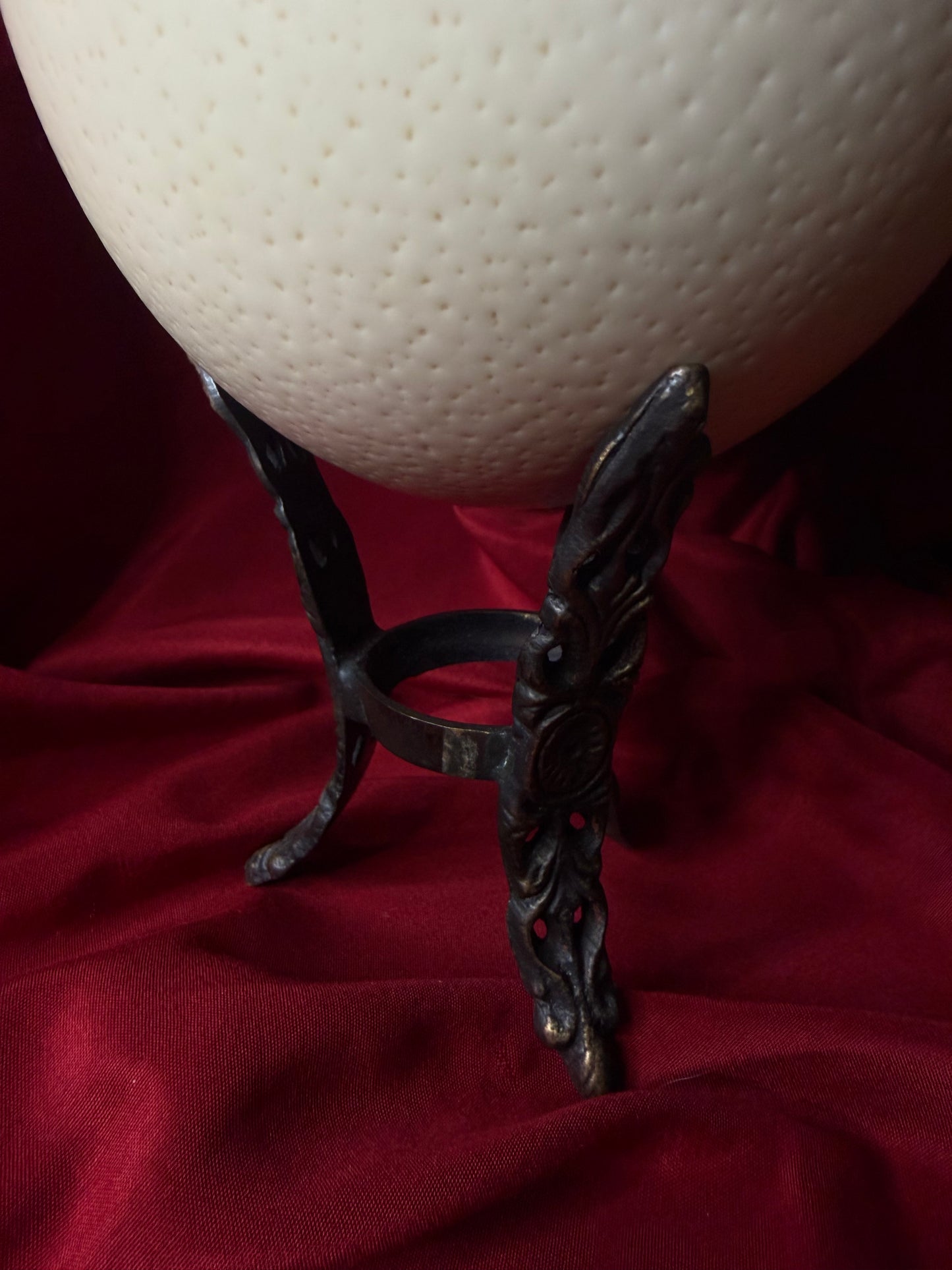 Ostrich Egg On Ornate Stand