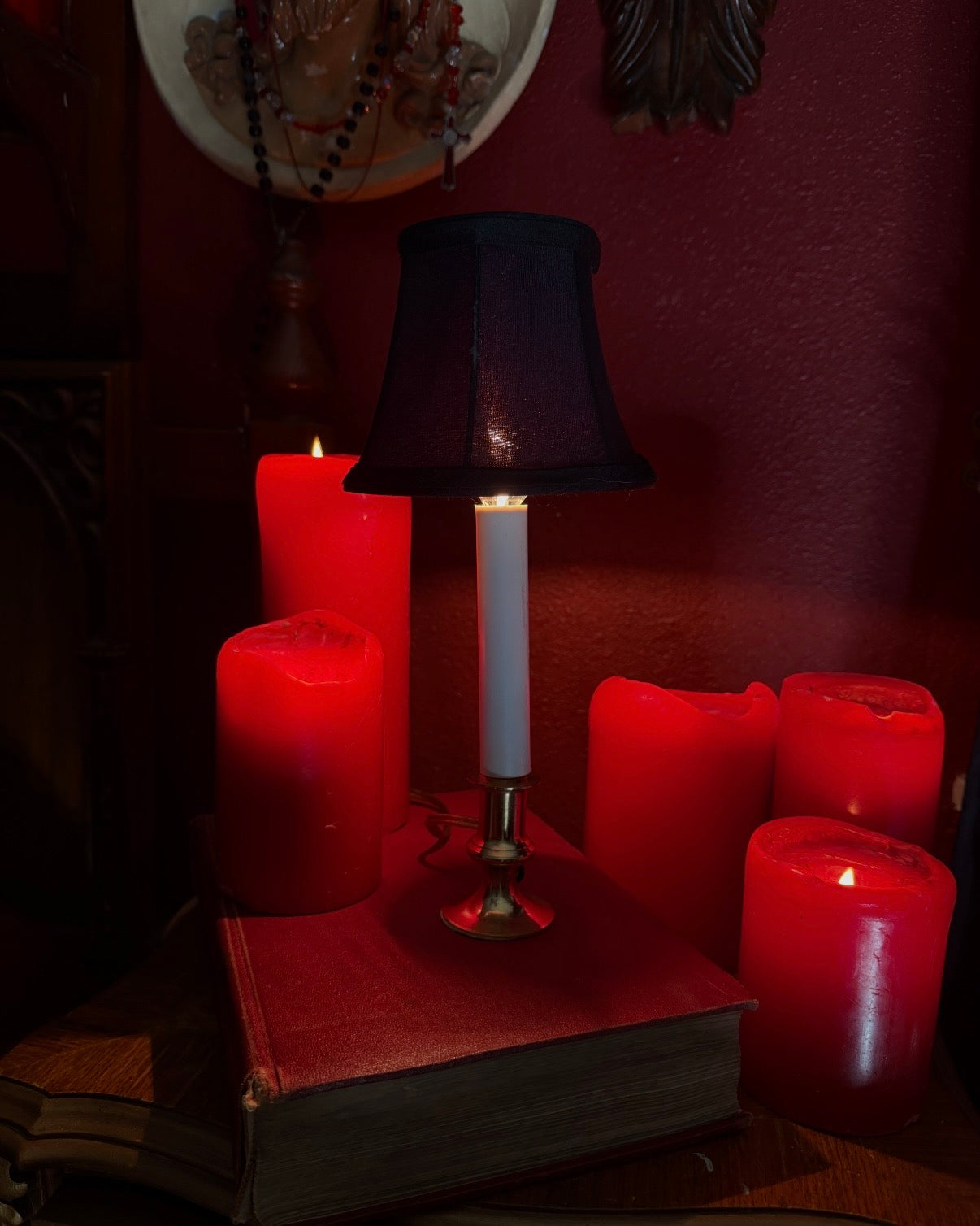 Single Mini Lamp with Black Shade