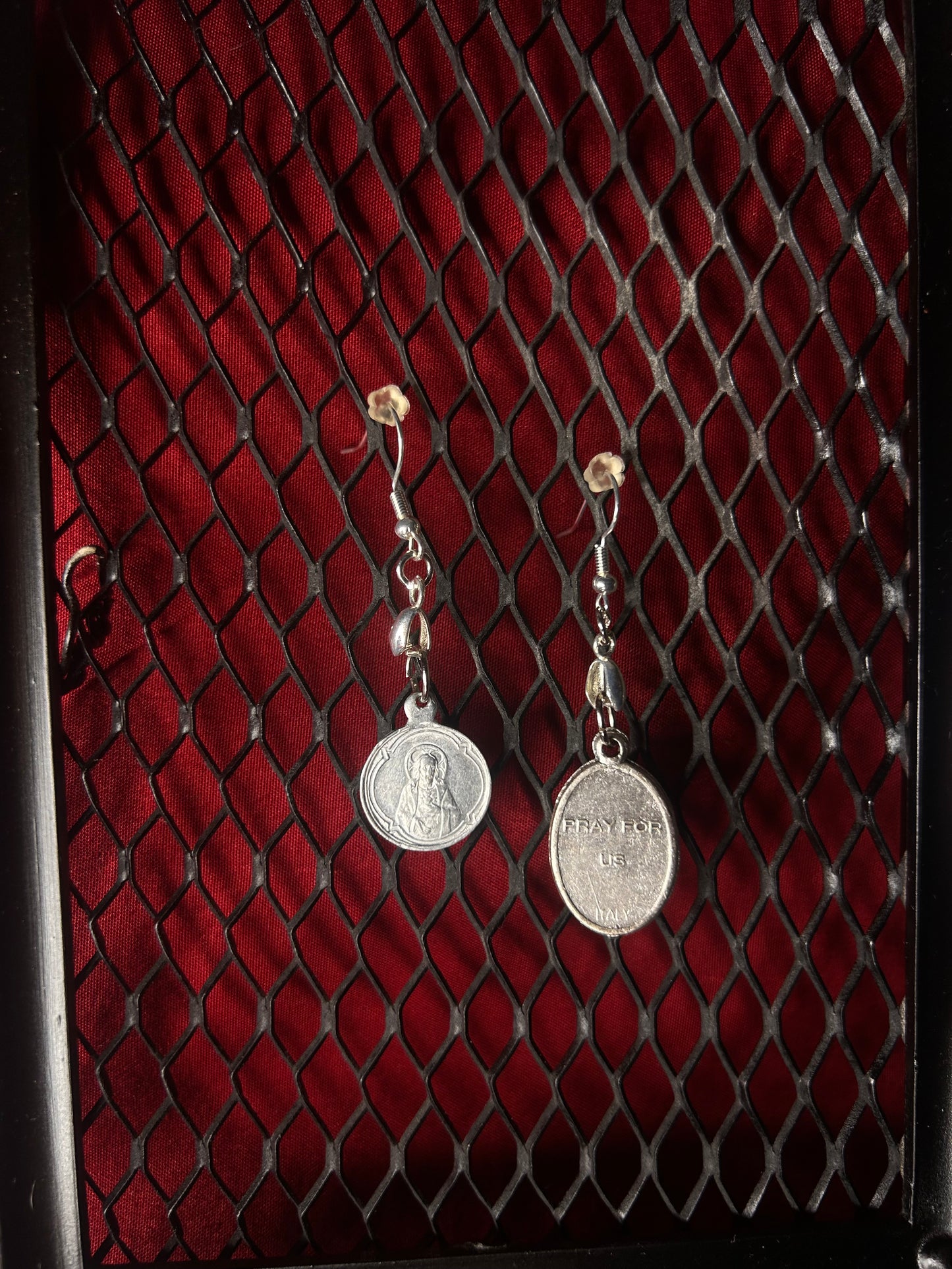 Mix Match Pair of Earrings- Infant of Prague and Saint Patrick