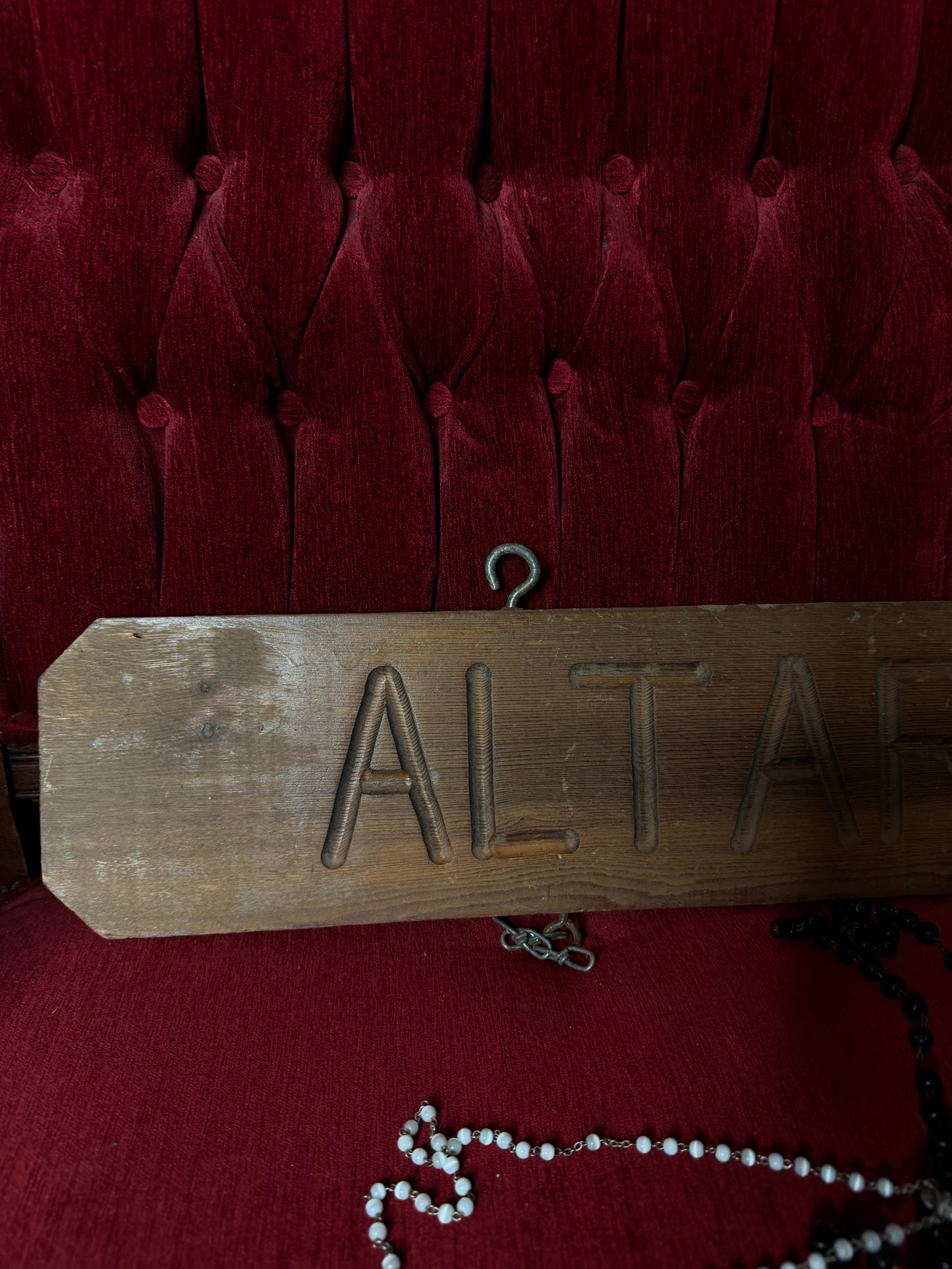 Handmade Altar Society Wooden Sign