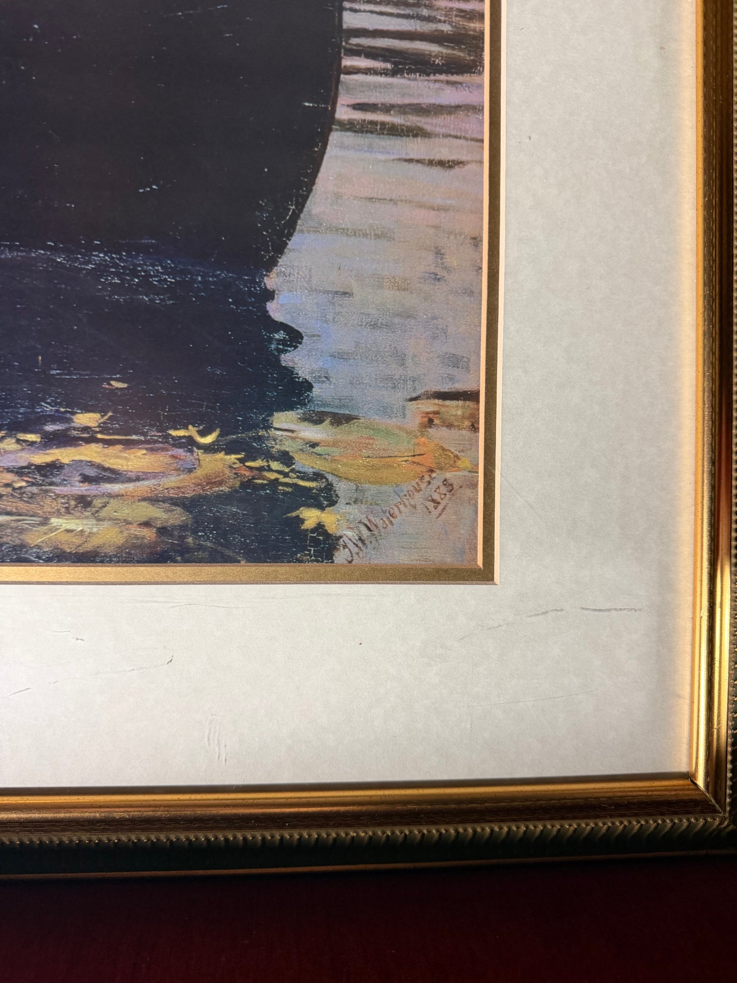 LARGE “The Lady of Shalot”Framed Print